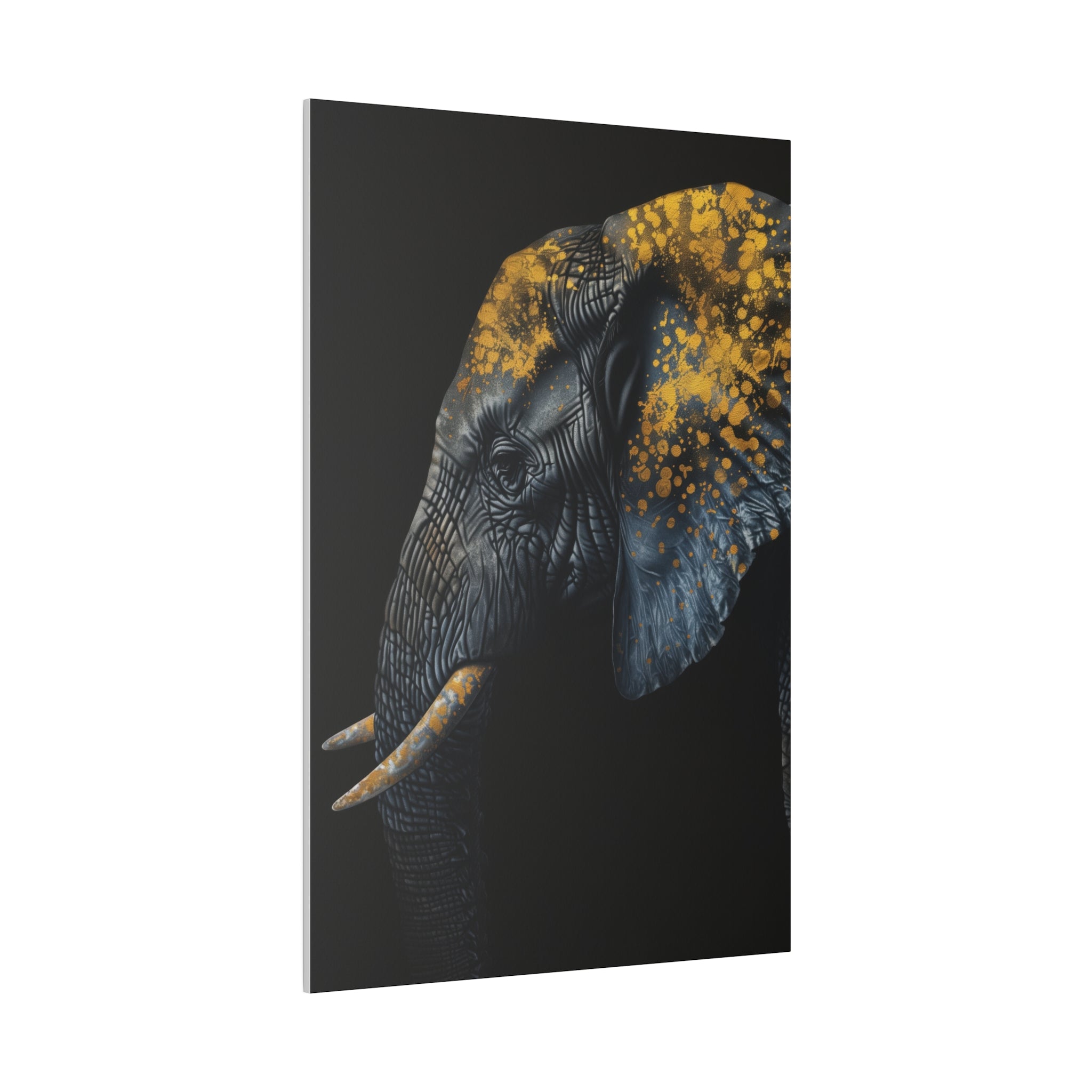 Elephant's Radiance - Wildlife Wall Art - Vertical Canvas - WA270