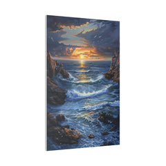 Ocean Waves Wall Art - Vertical Canvas - WA95