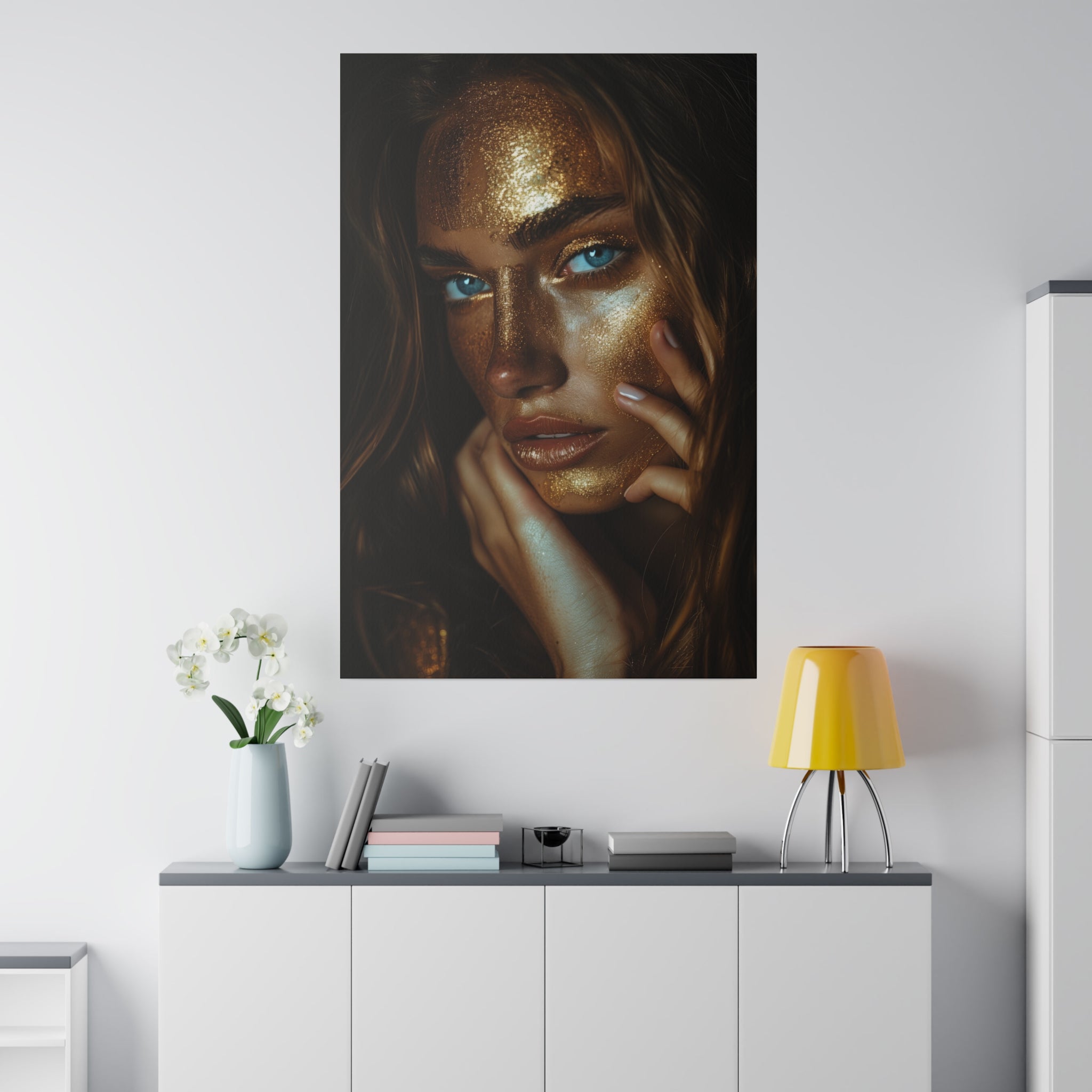 Woman in Gold - Luxury Themed Canvas - Vertical Canvas - WA76