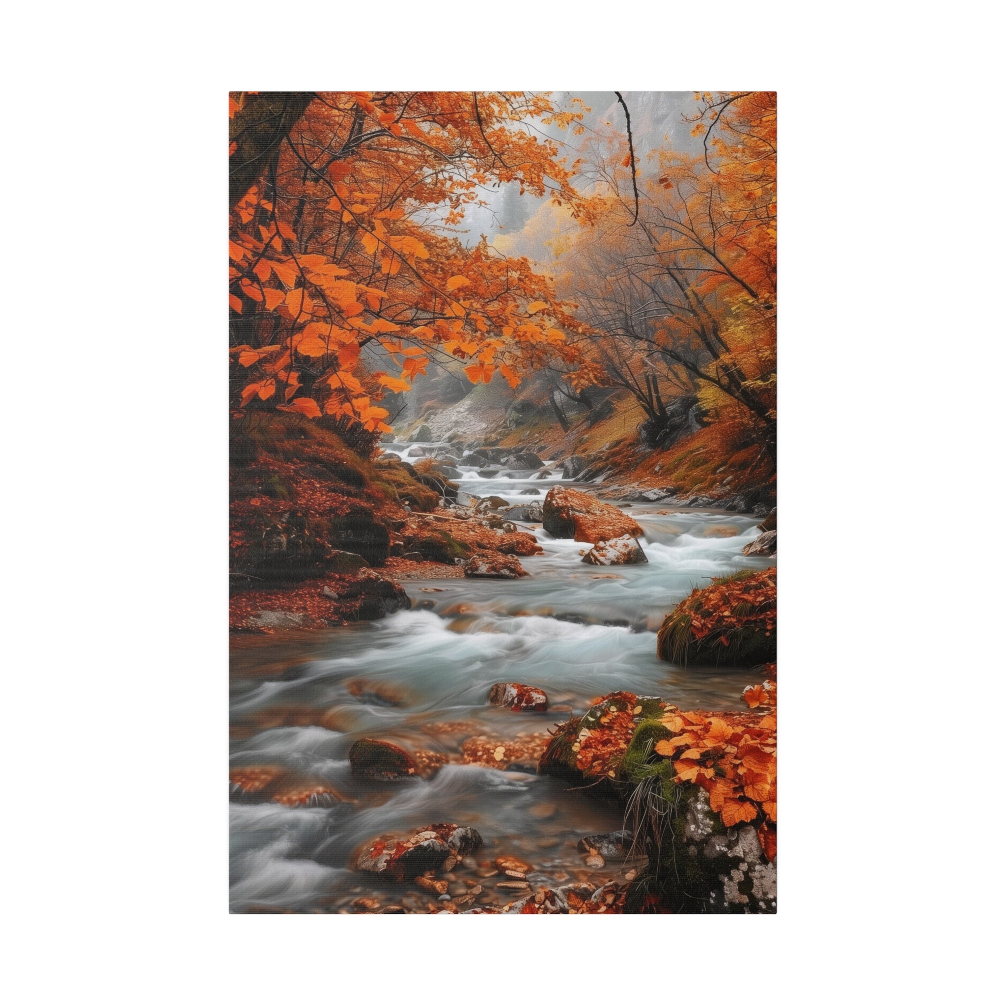 Autumn's Embrace - Nature Wall Art - Vertical Canvas - WA316