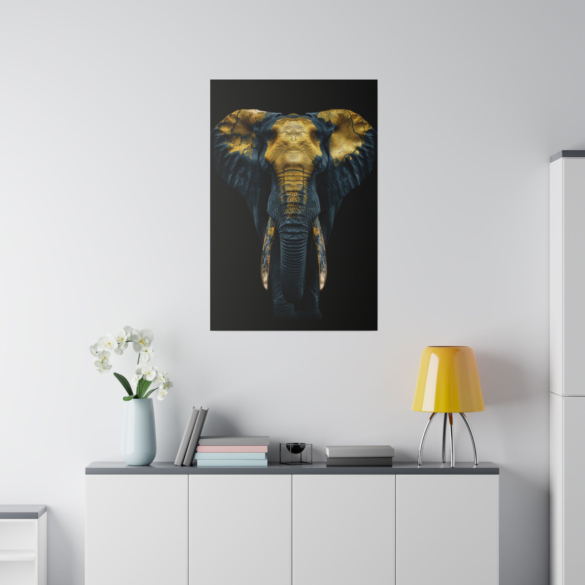 Elephant's Glow - Wildlife Wall Art - Vertical Canvas - WA271