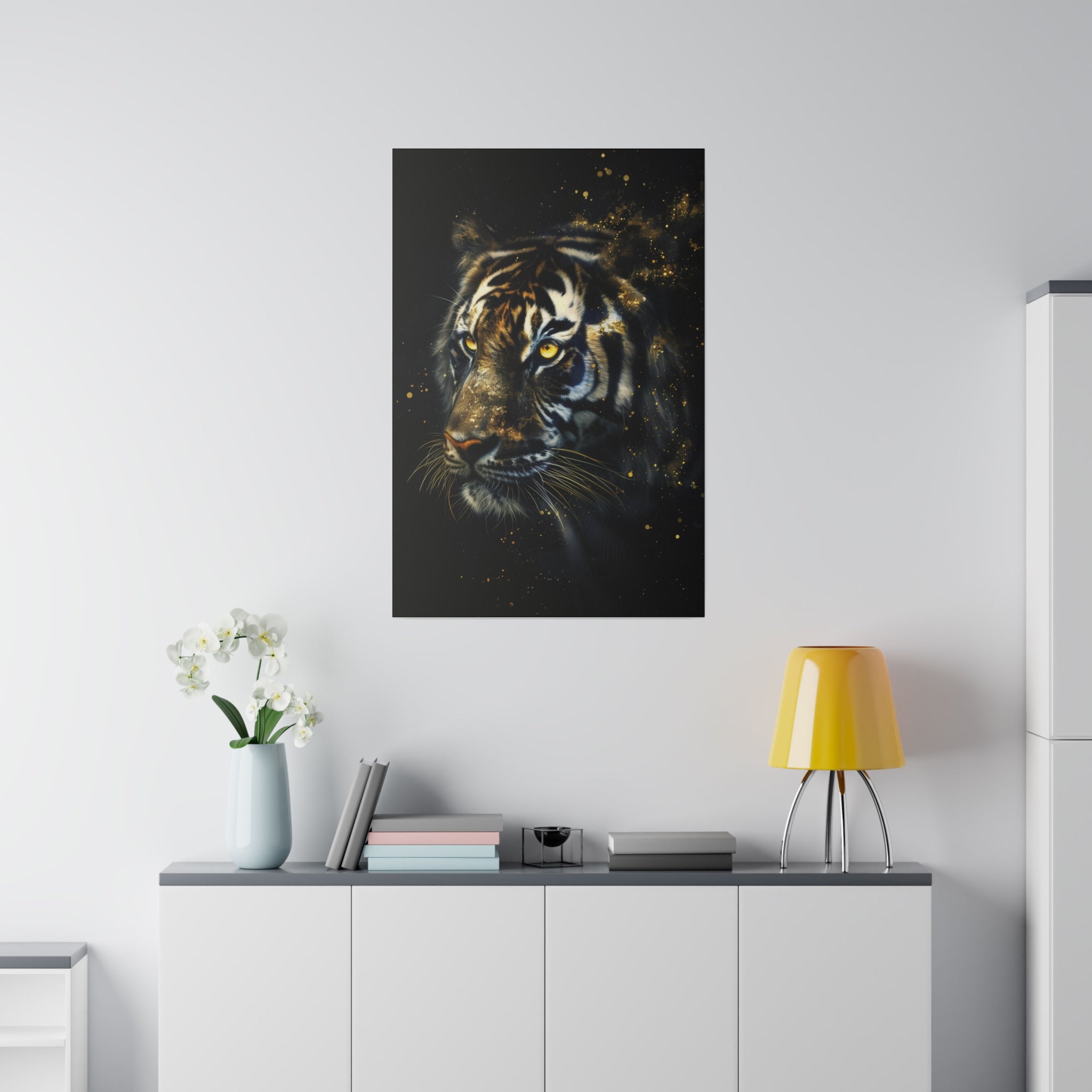 Tiger's Harmony - Wildlife Wall Art - Vertical Canvas - WA268