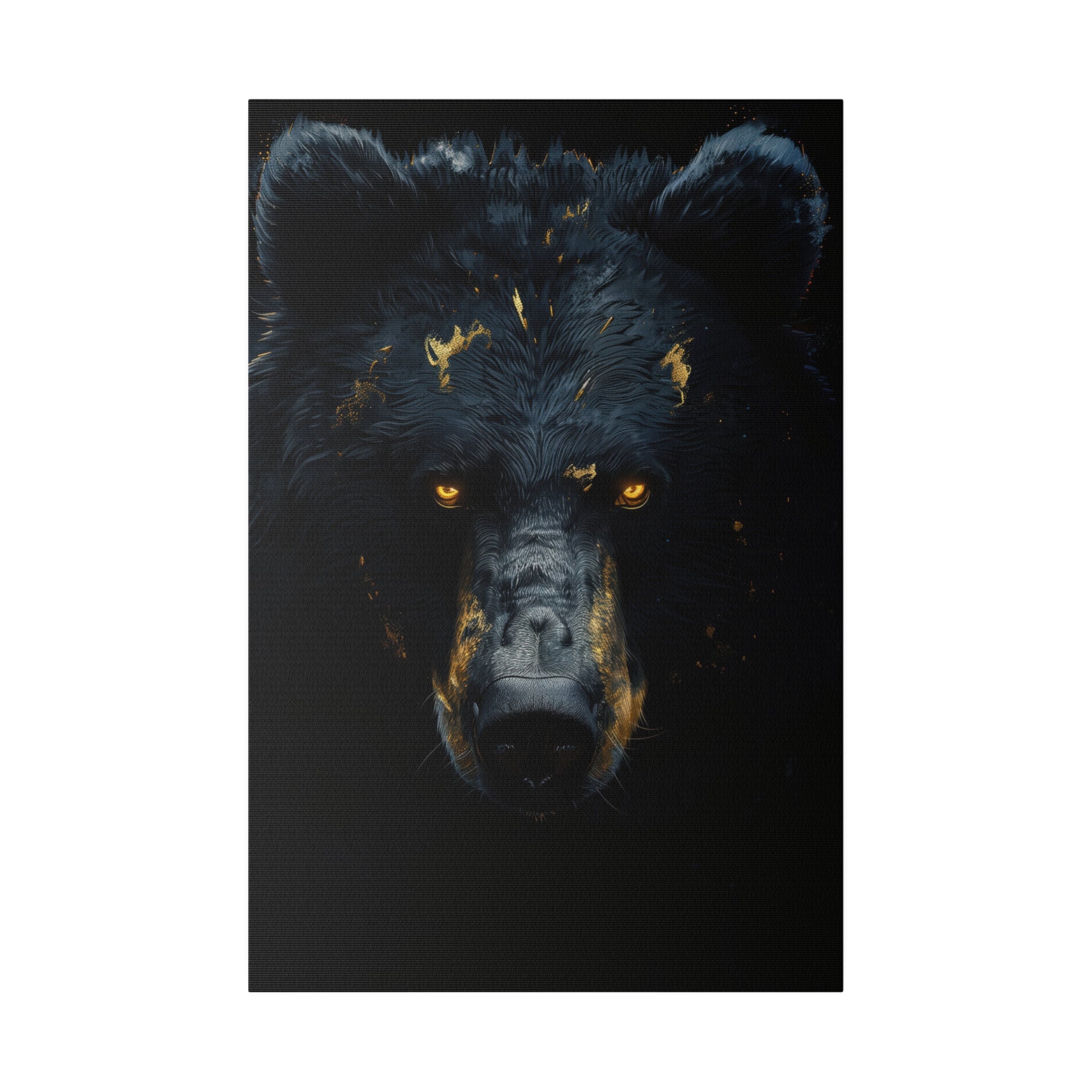 Vicious Bear - Wildlife Wall Art - Vertical Canvas - WA242