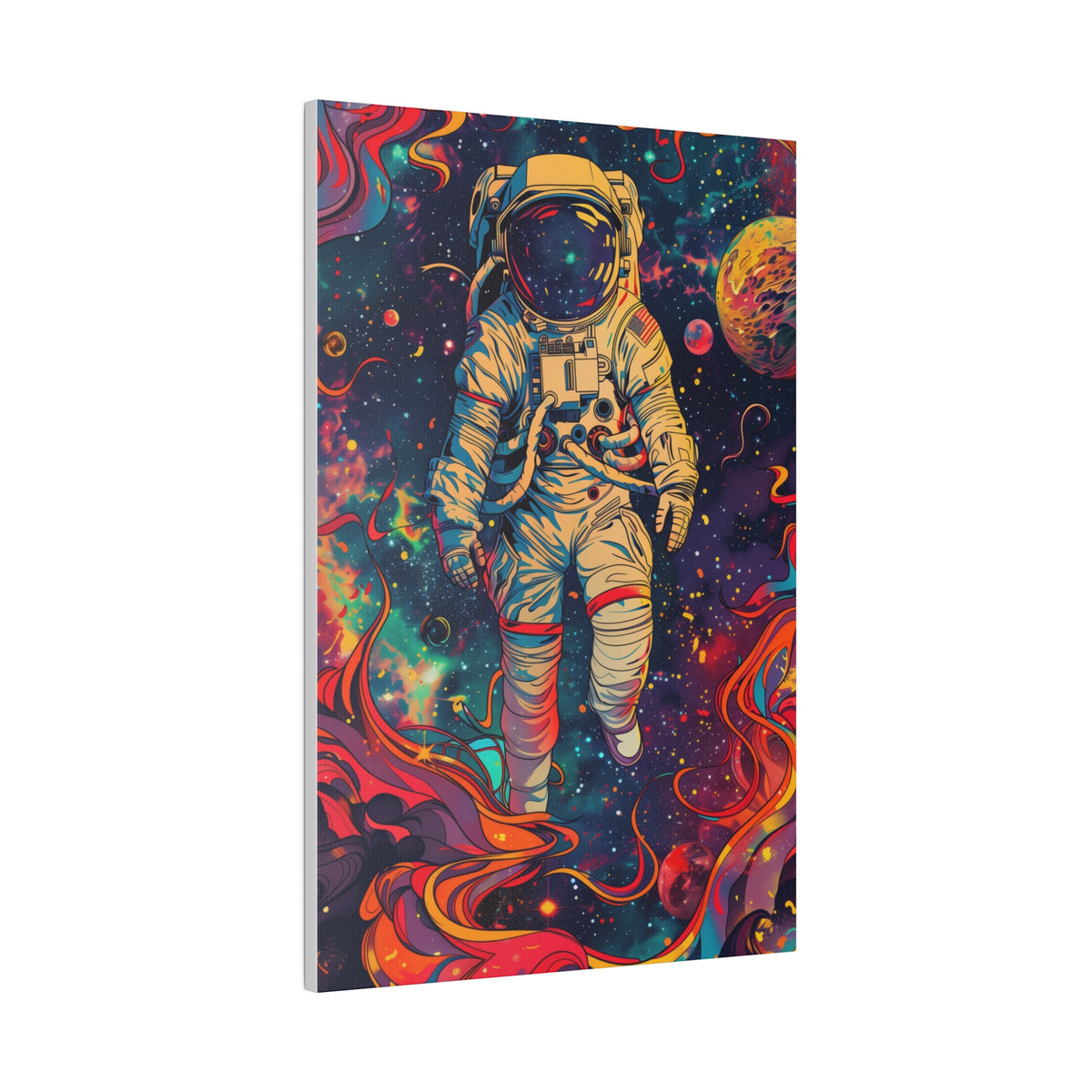 Astronaut in Space Wall Art - Vertical Canvas - WA119