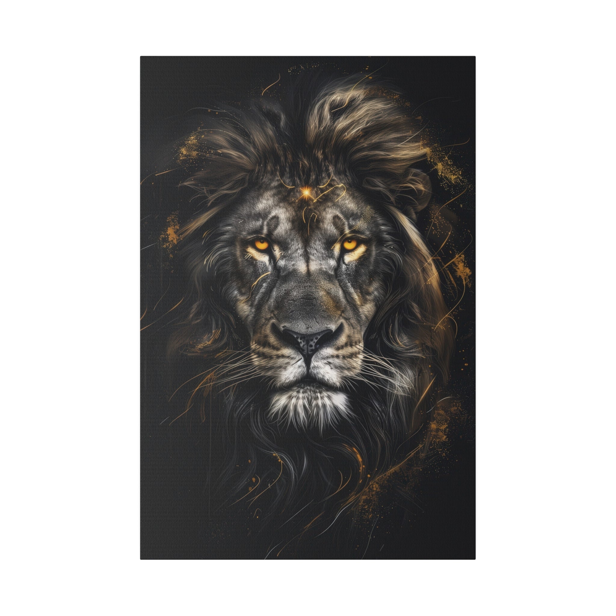 Lion of Light - Wildlife Wall Art - Vertical Canvas - WA255