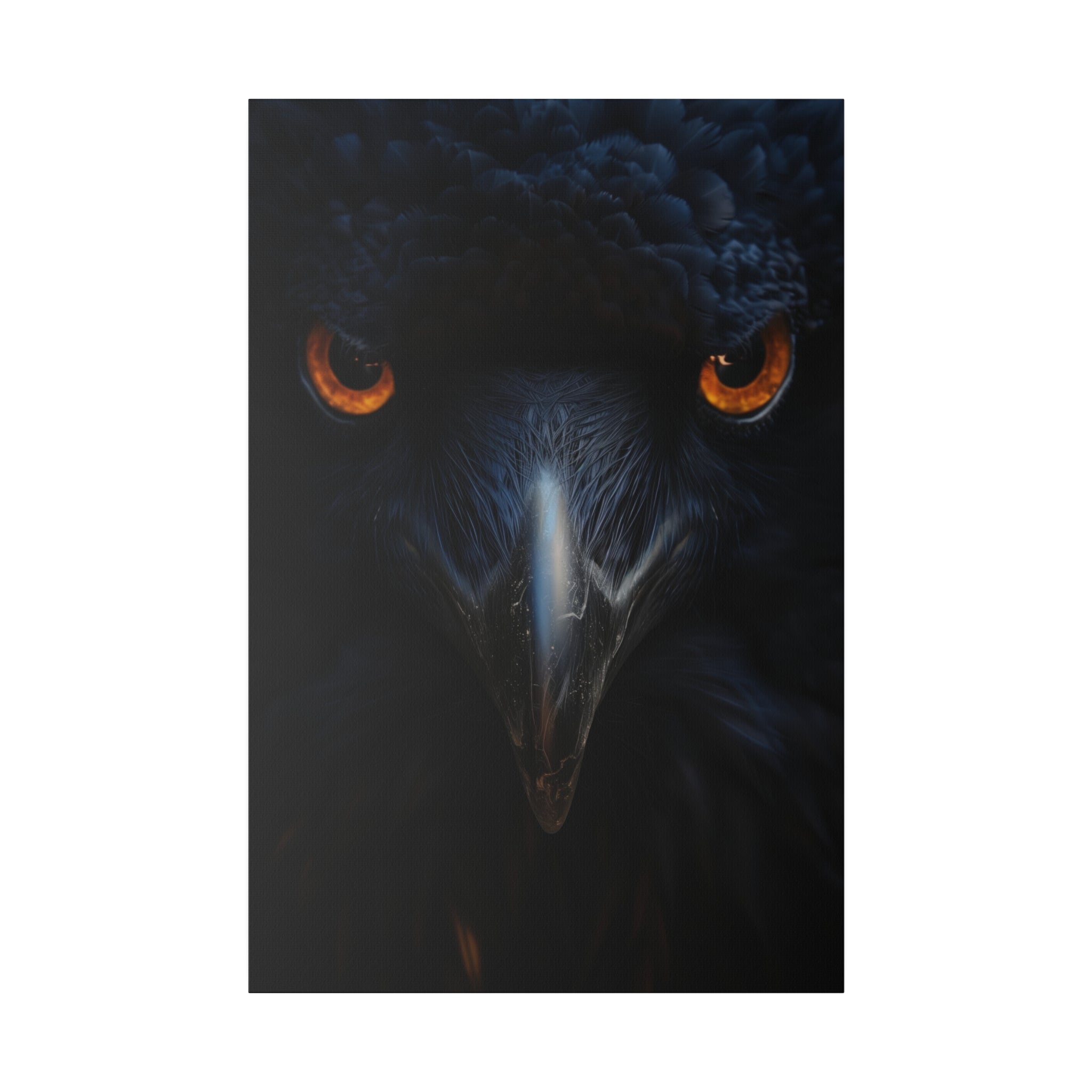 Raven's Veil - Wildlife Wall Art - Vertical Canvas - WA265