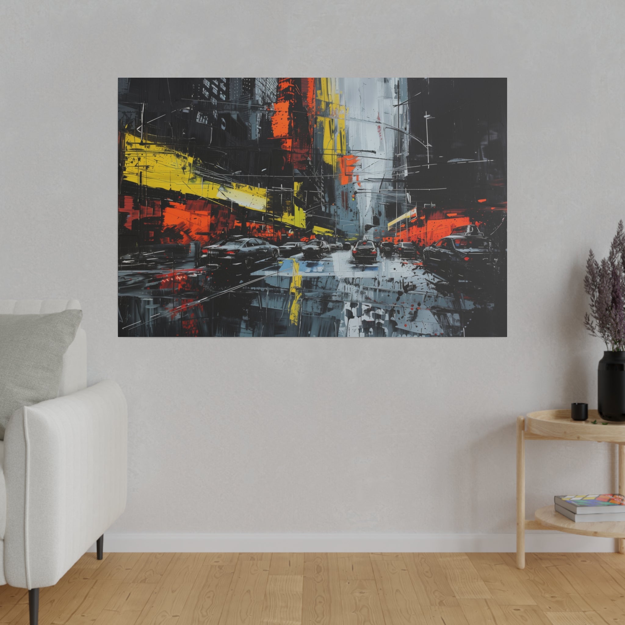 Metropolitan Glow - Abstract Wall Art - Horizontal Canvas - WA221