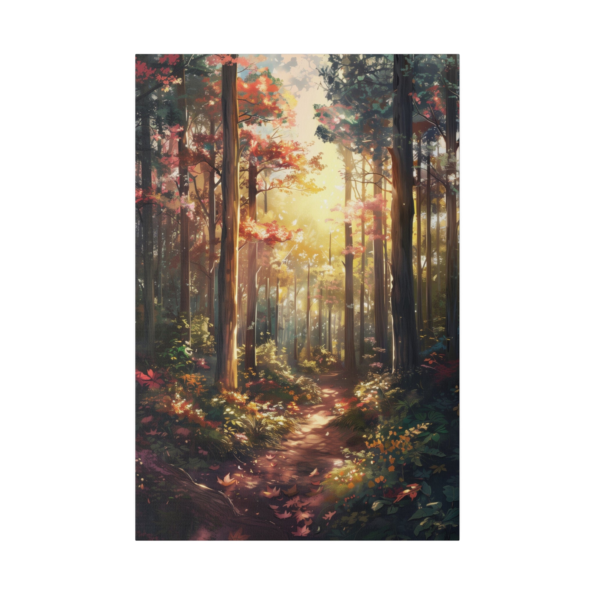 Beautiful Forest - Nature Wall Art - Vertical Canvas - WA81