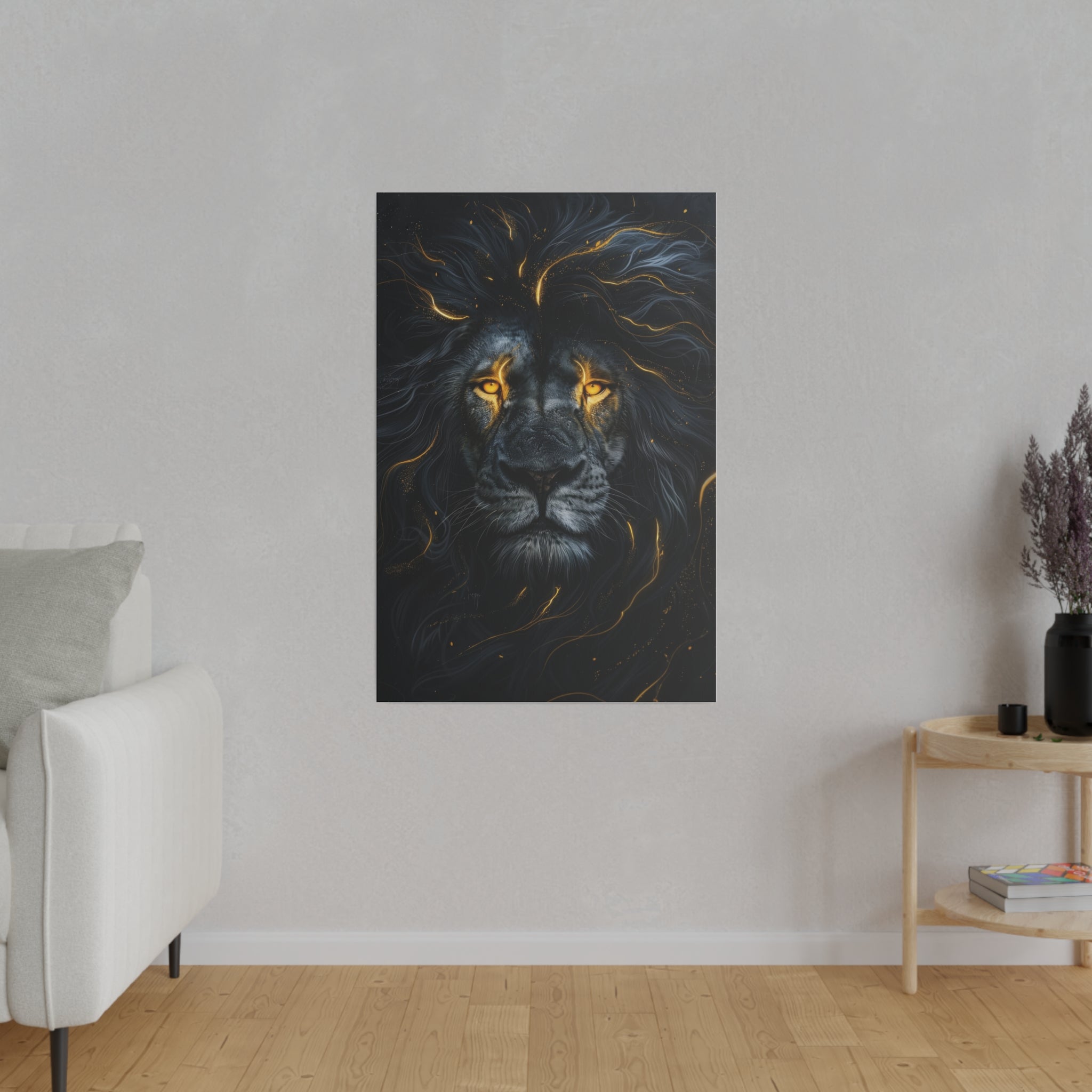 Lion's Majesty - Wildlife Wall Art - Vertical Canvas - WA256