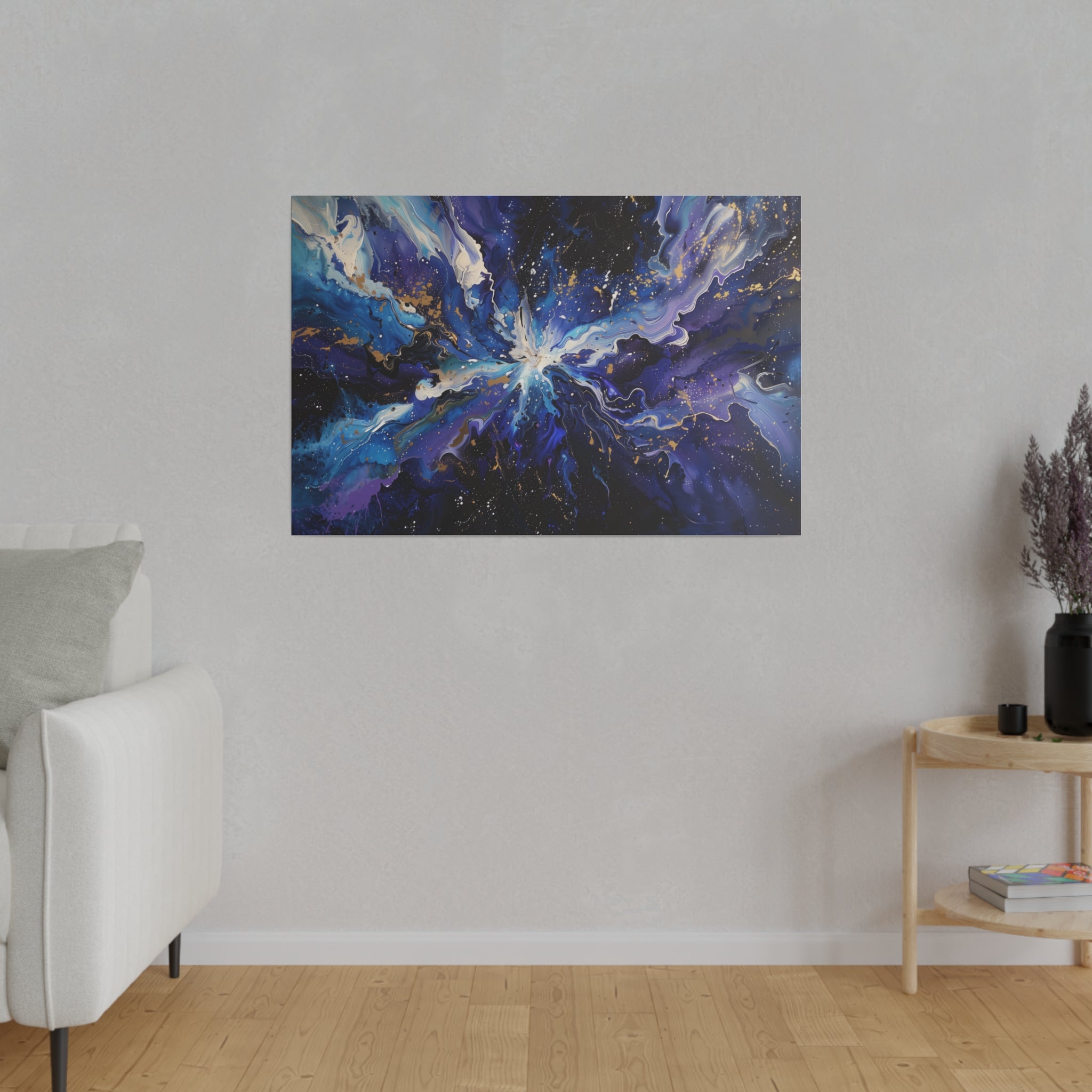 Cosmic Burst - Abstract Wall Art - Horizontal Canvas - WA223