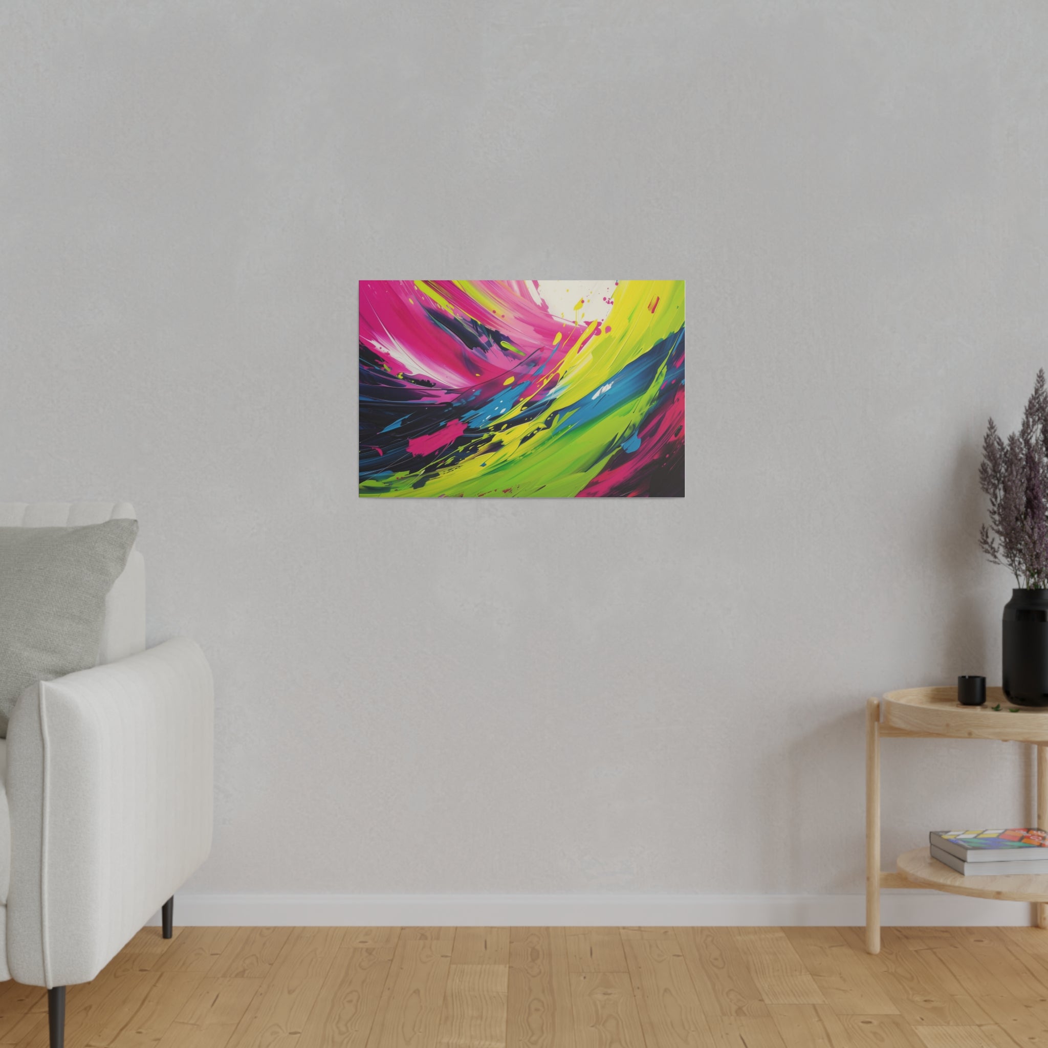 Vibrant Swirls - Abstract Wall Art - Horizontal Canvas - WA212