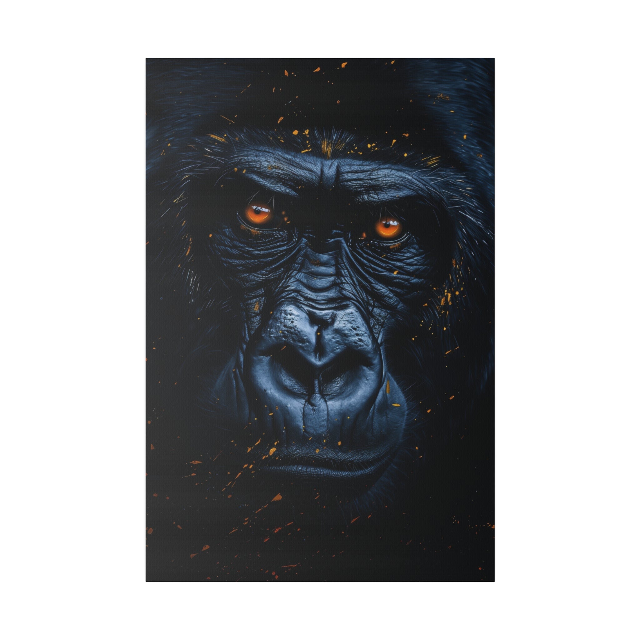 Fierce Gorilla Look - Wildlife Wall Art - Vertical Canvas - WA253