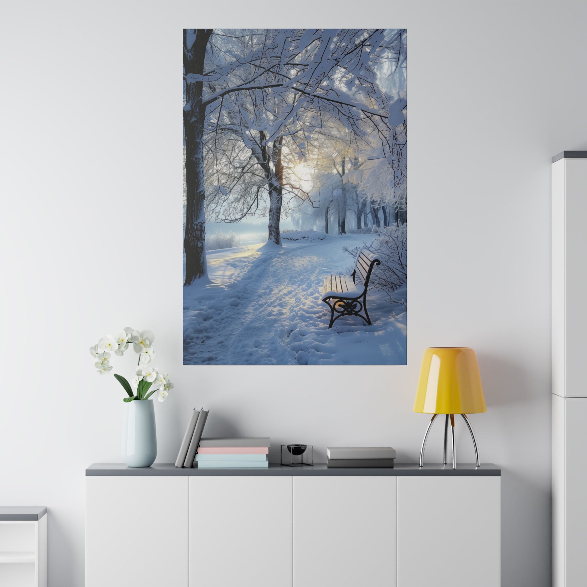 Silent Winter - Nature Wall Art - Vertical Canvas - WA330