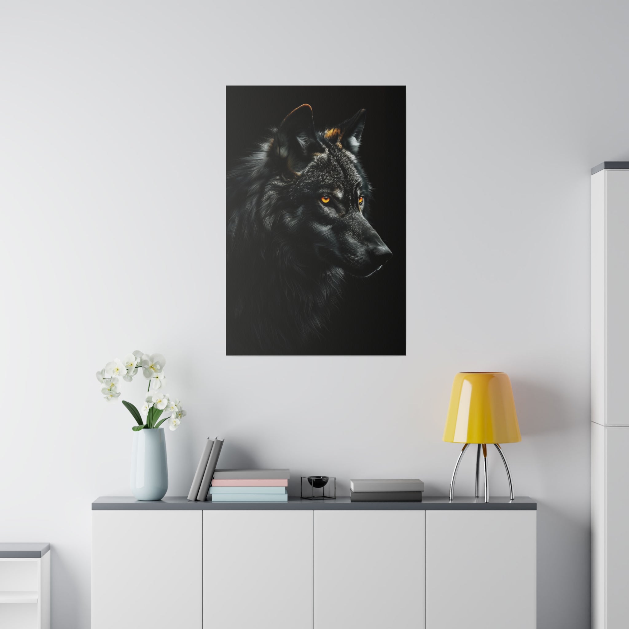 Wolf's Whisper - Wildlife Wall Art - Vertical Canvas - WA260