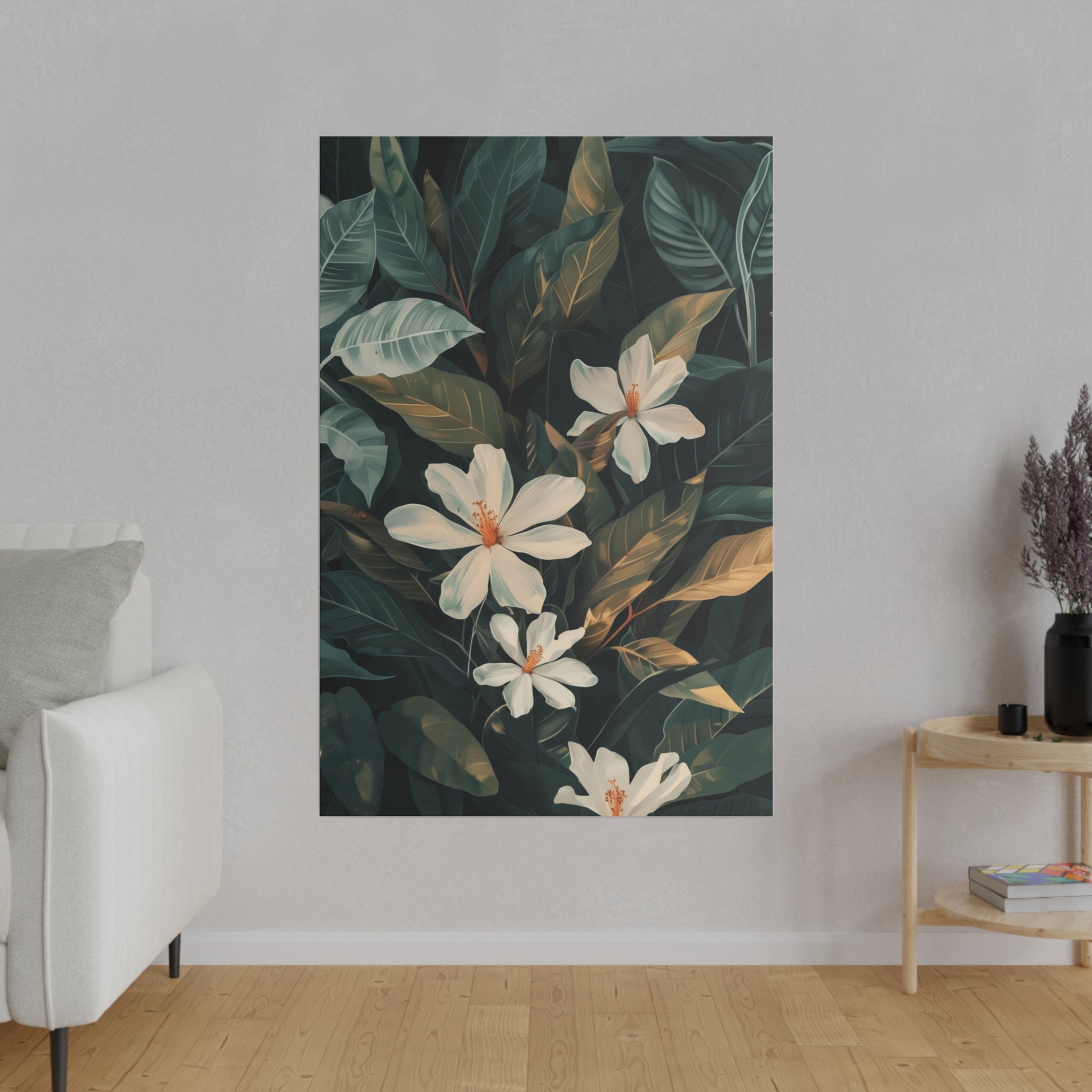 Flowers Wall Art - Botanical Wall Art - Vertical Canvas - WA63