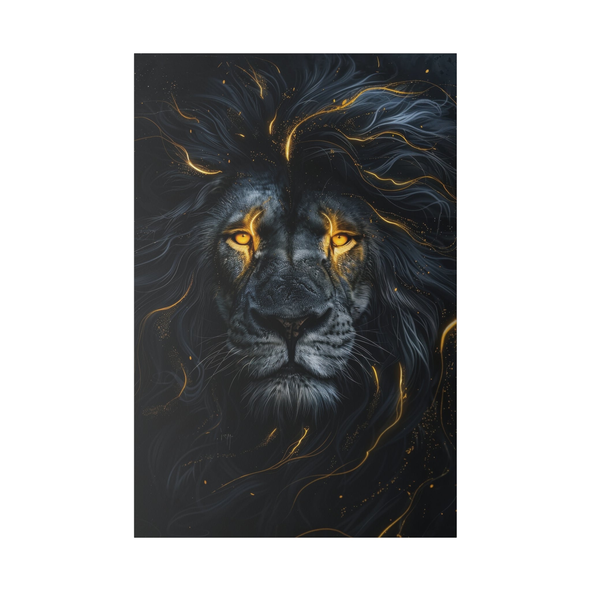 Lion's Majesty - Wildlife Wall Art - Vertical Canvas - WA256