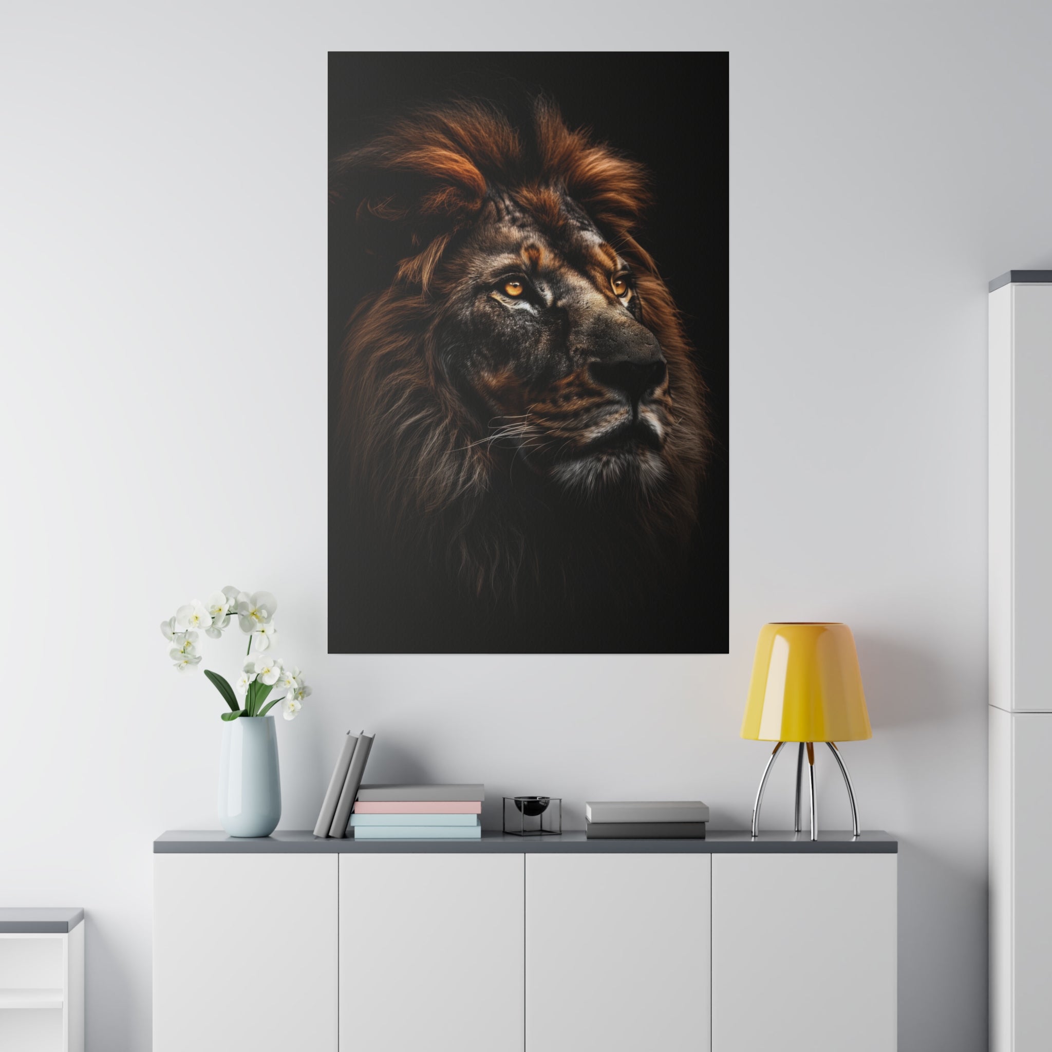 Lion's Majesty - Wildlife Wall Art - Vertical Canvas - WA287