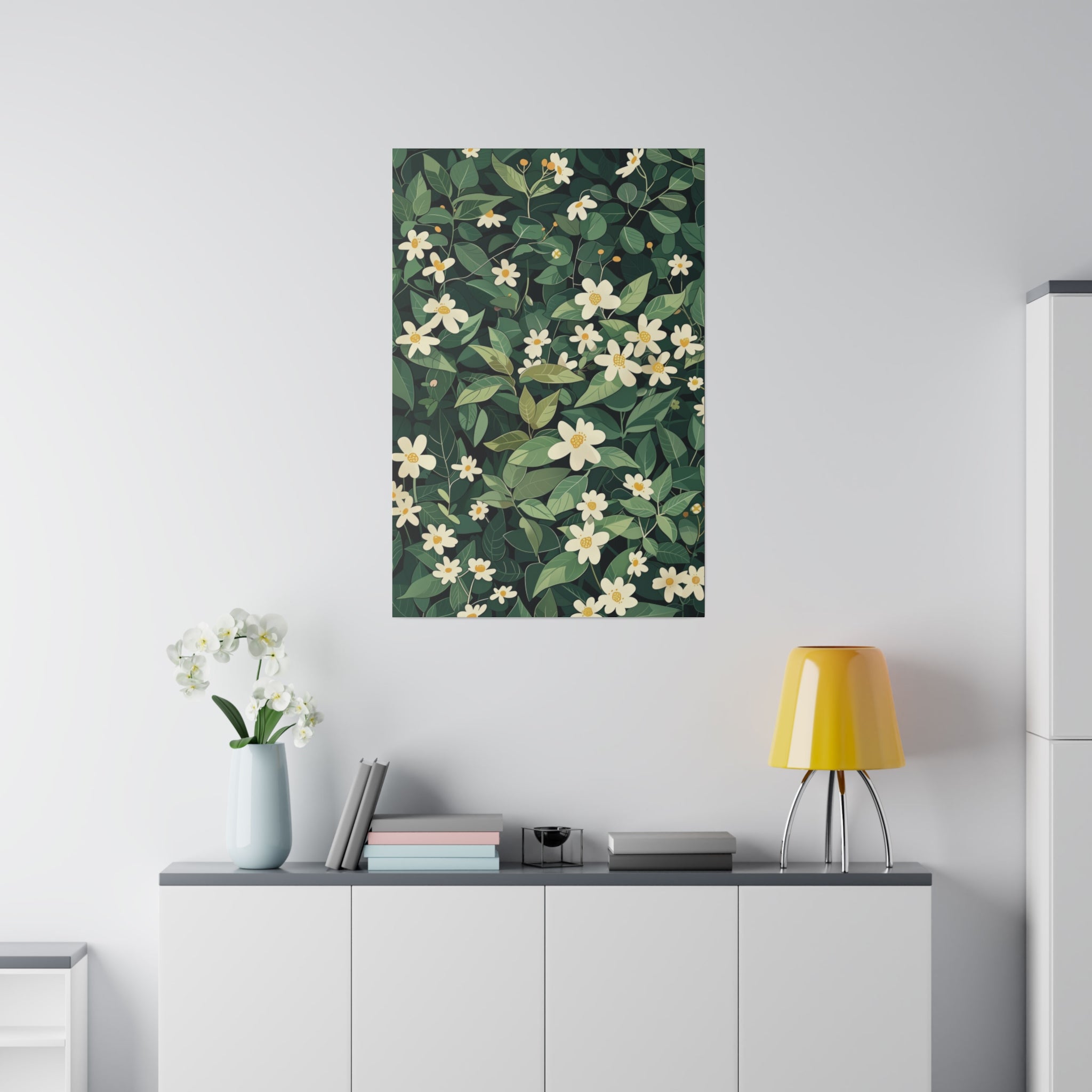 Flowers Wall Art - Botanical Wall Art - Vertical Canvas - WA65