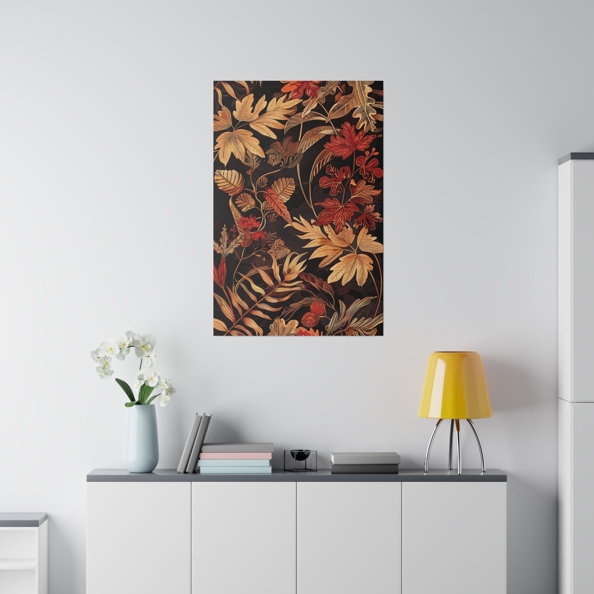 Flowers Wall Art - Botanical Wall Art - Vertical Canvas - WA48