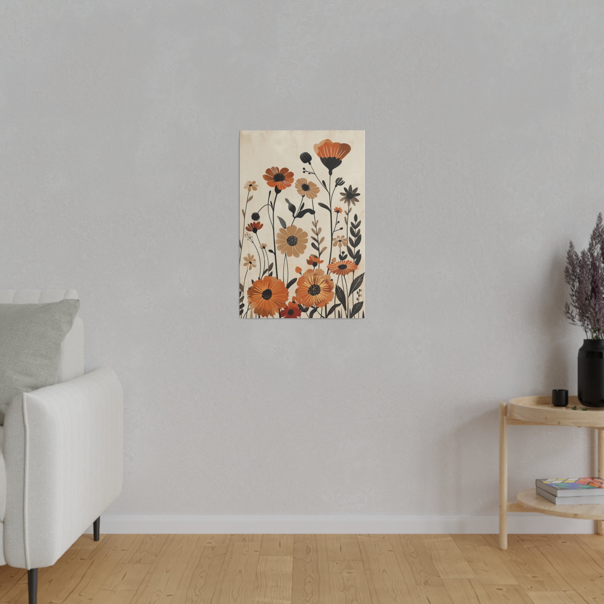 Flowers Wall Art - Botanical Wall Art - Vertical Canvas - WA60