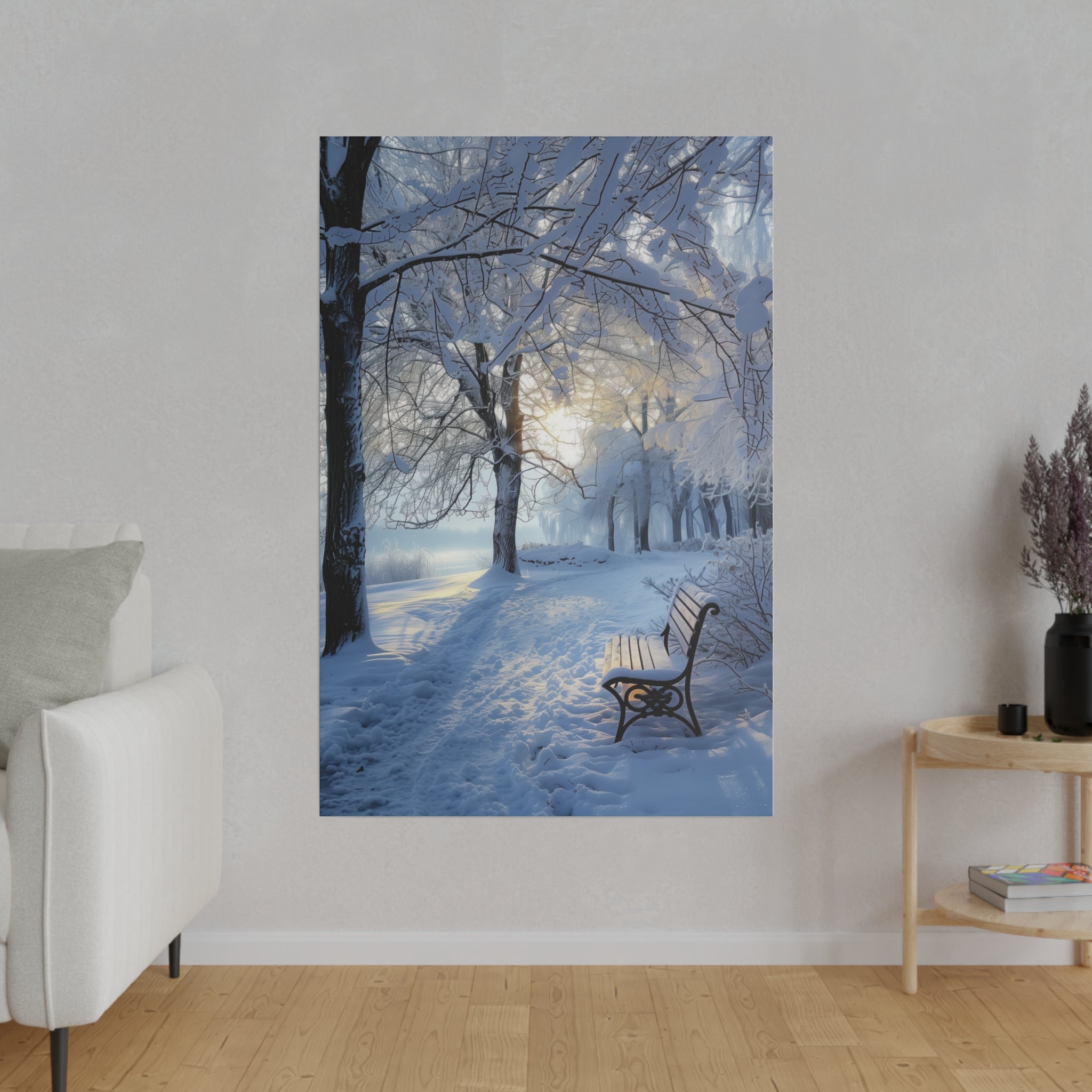 Silent Winter - Nature Wall Art - Vertical Canvas - WA330