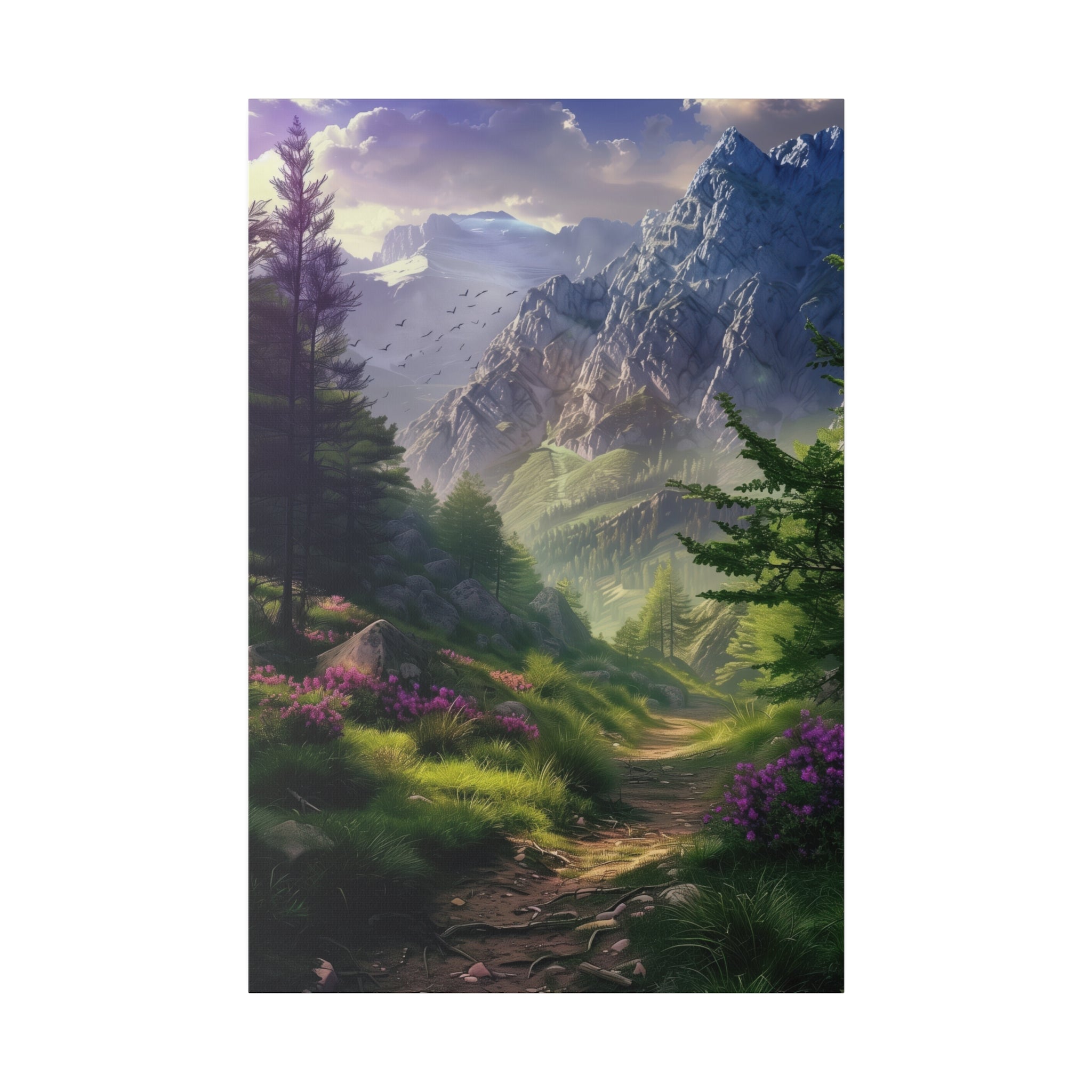 Mountain Wanderlust - Nature Wall Art - Vertical Canvas - WA320