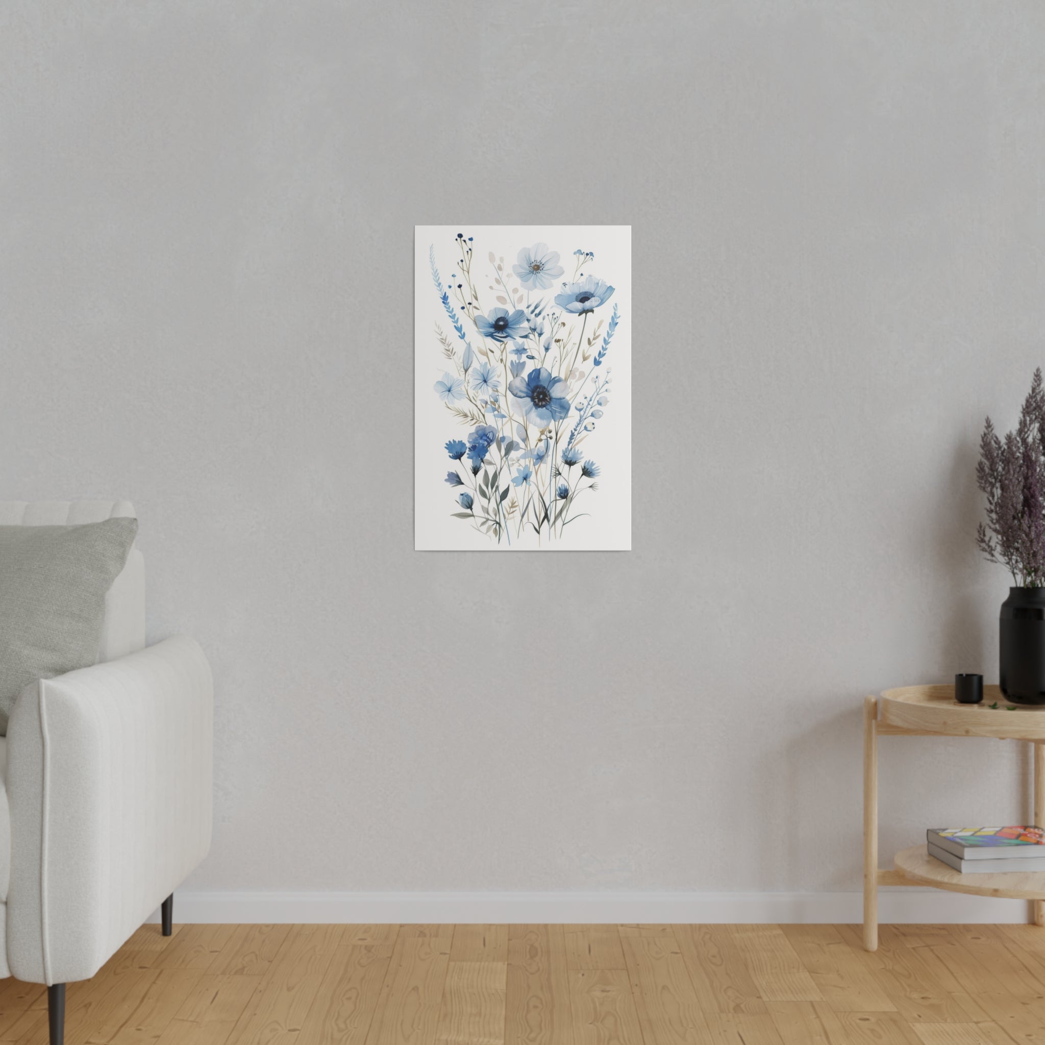 Flowers Wall Art - Botanical Wall Art - Vertical Canvas - WA44