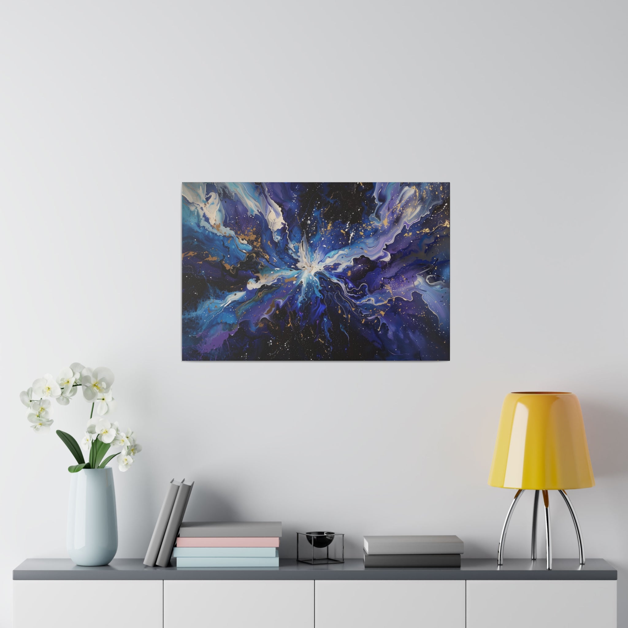 Cosmic Burst - Abstract Wall Art - Horizontal Canvas - WA223