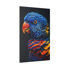 Blue Parrot - Wildlife Wall Art - Vertical Canvas - WA250