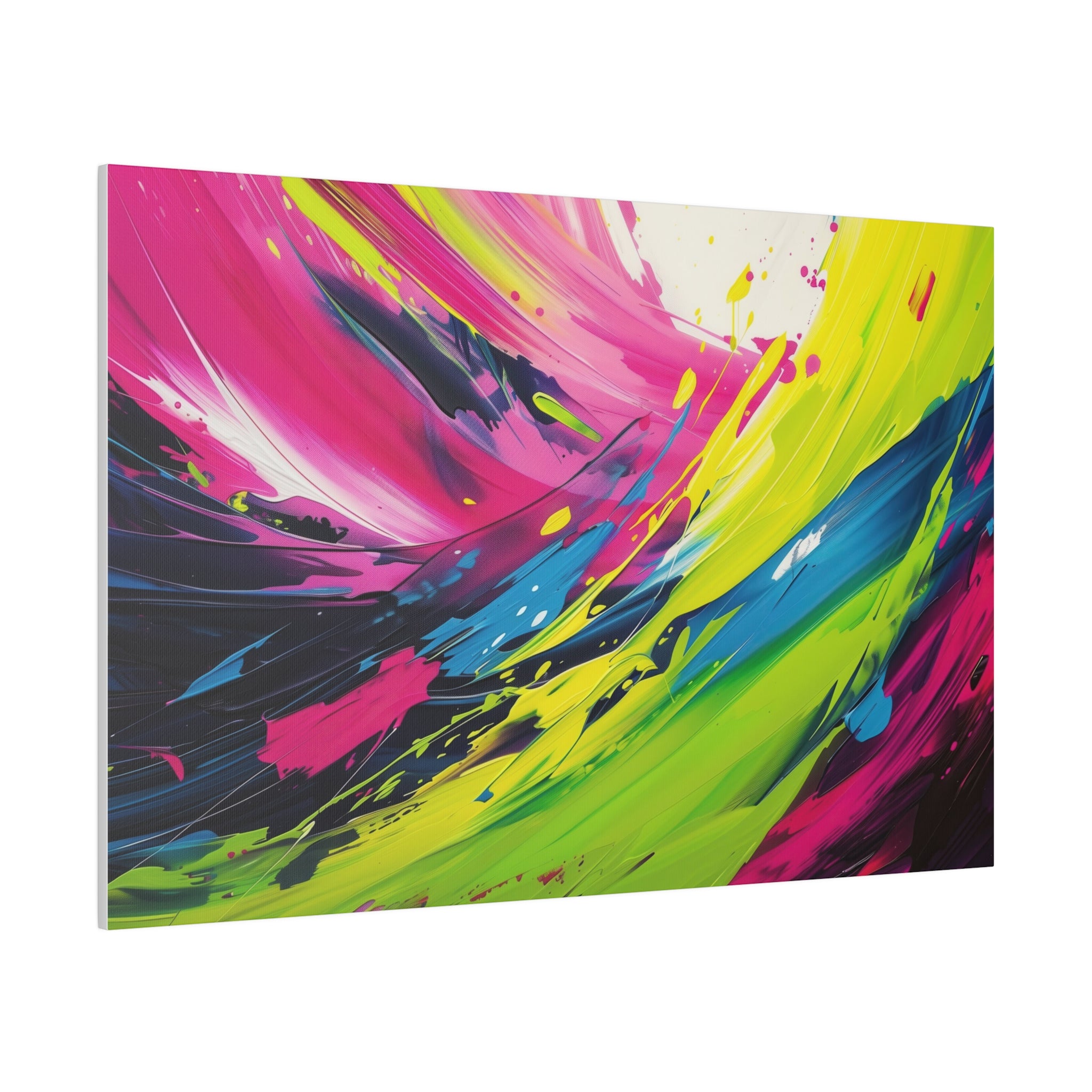 Vibrant Swirls - Abstract Wall Art - Horizontal Canvas - WA212