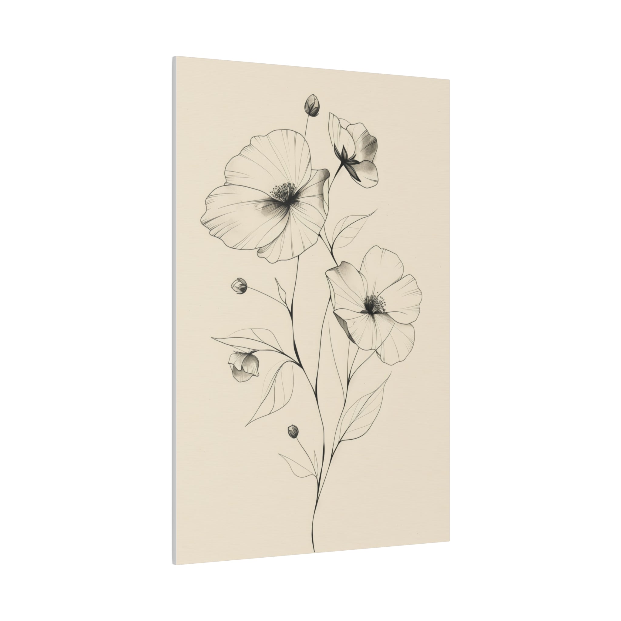 Flowers Wall Art - Botanical Wall Art - Vertical Canvas - WA51