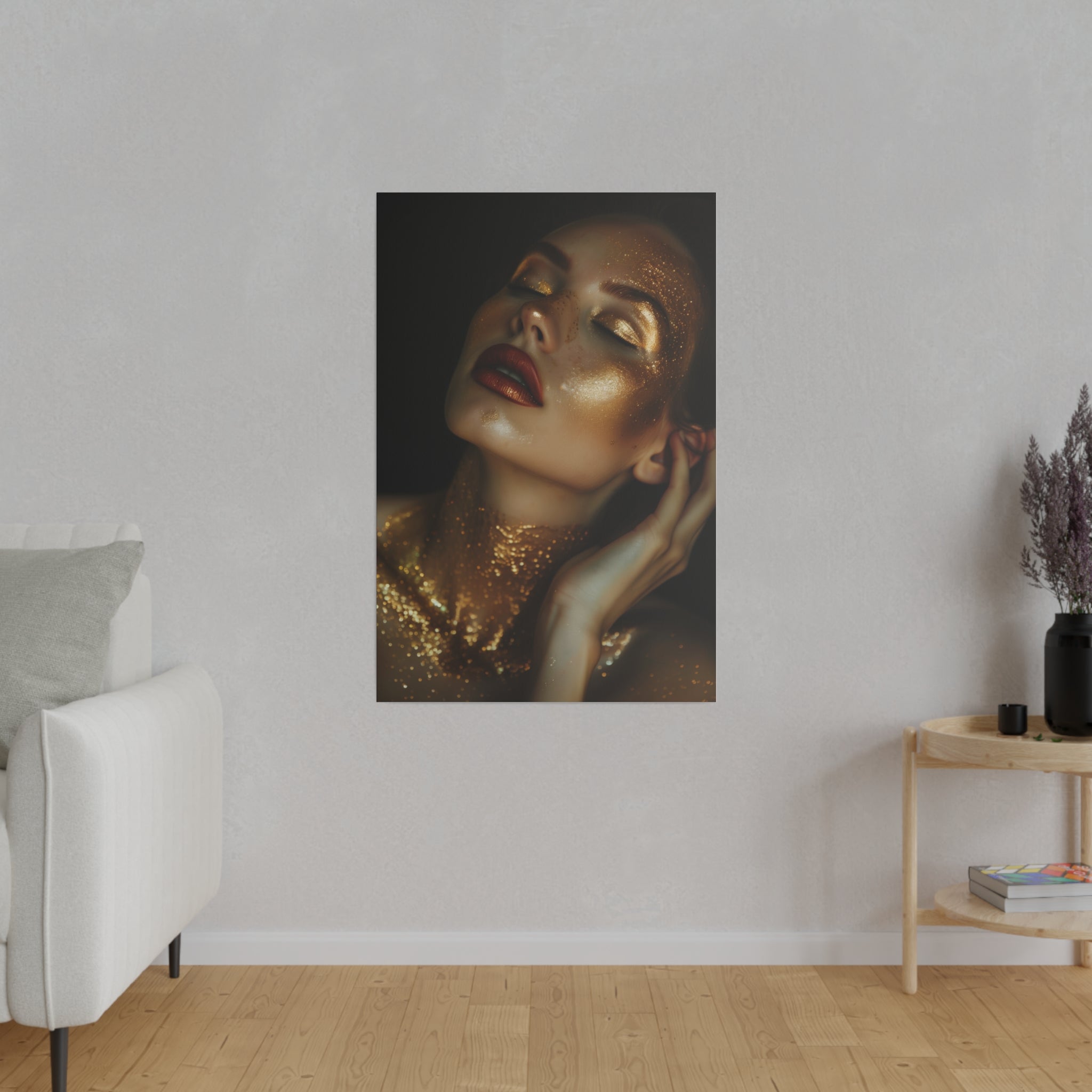 Woman in Gold - Luxury Themed Canvas - Vertical Canvas - WA77