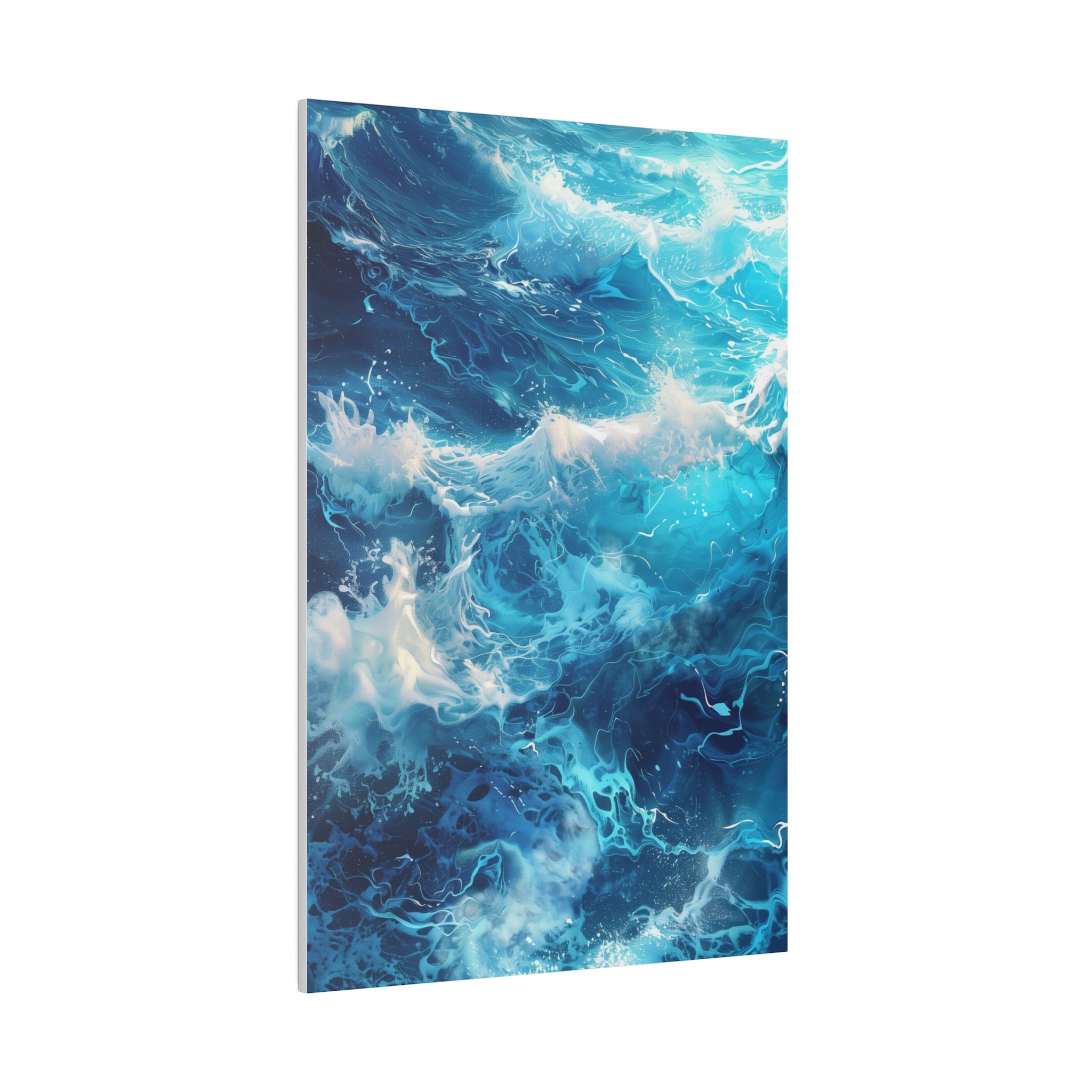 Ocean Waves Wall Art - Vertical Canvas - WA92