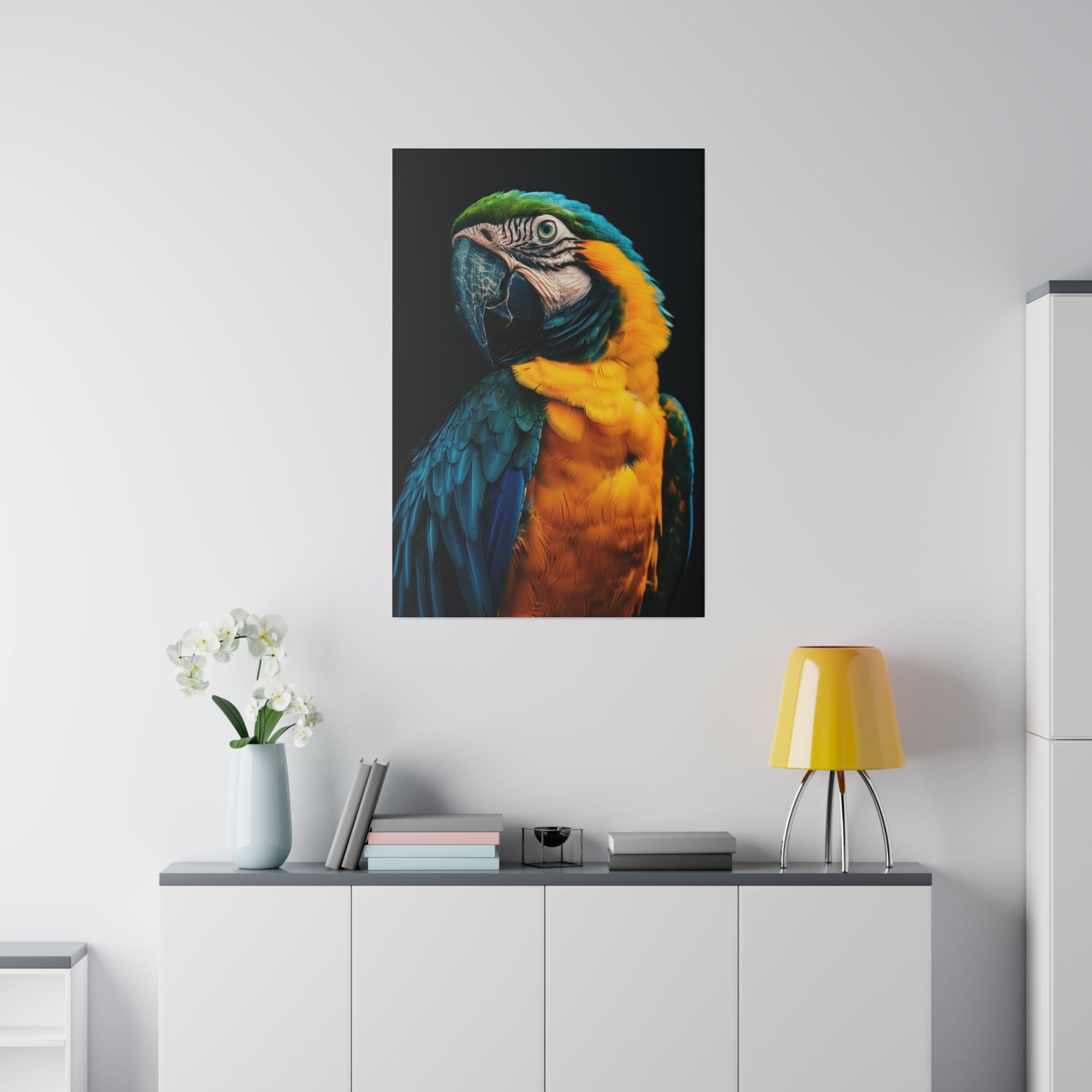 Imposing Parrot - Wildlife Wall Art - Vertical Canvas - WA248