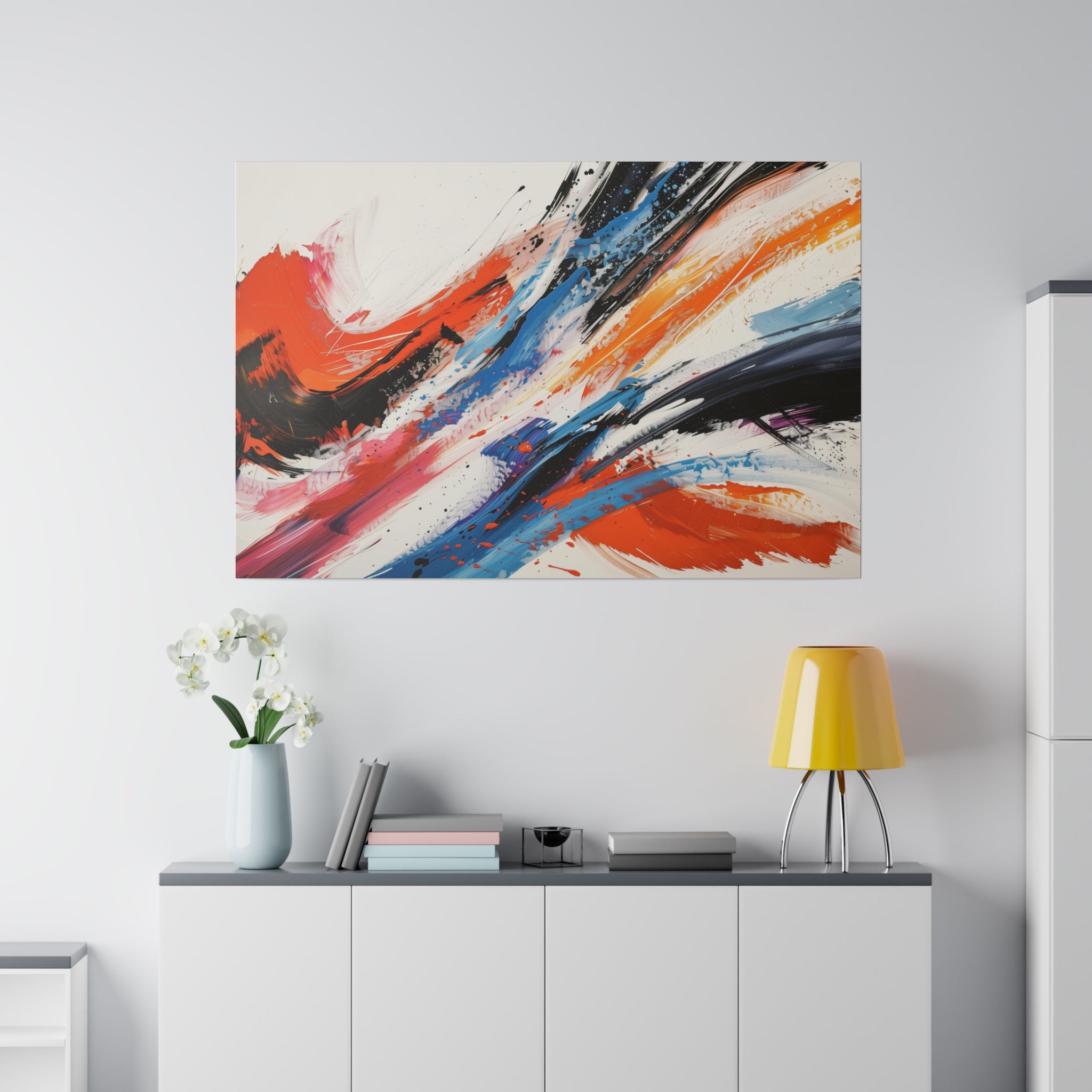 Color Symphony - Abstract Wall Art - Horizontal Canvas - WA207