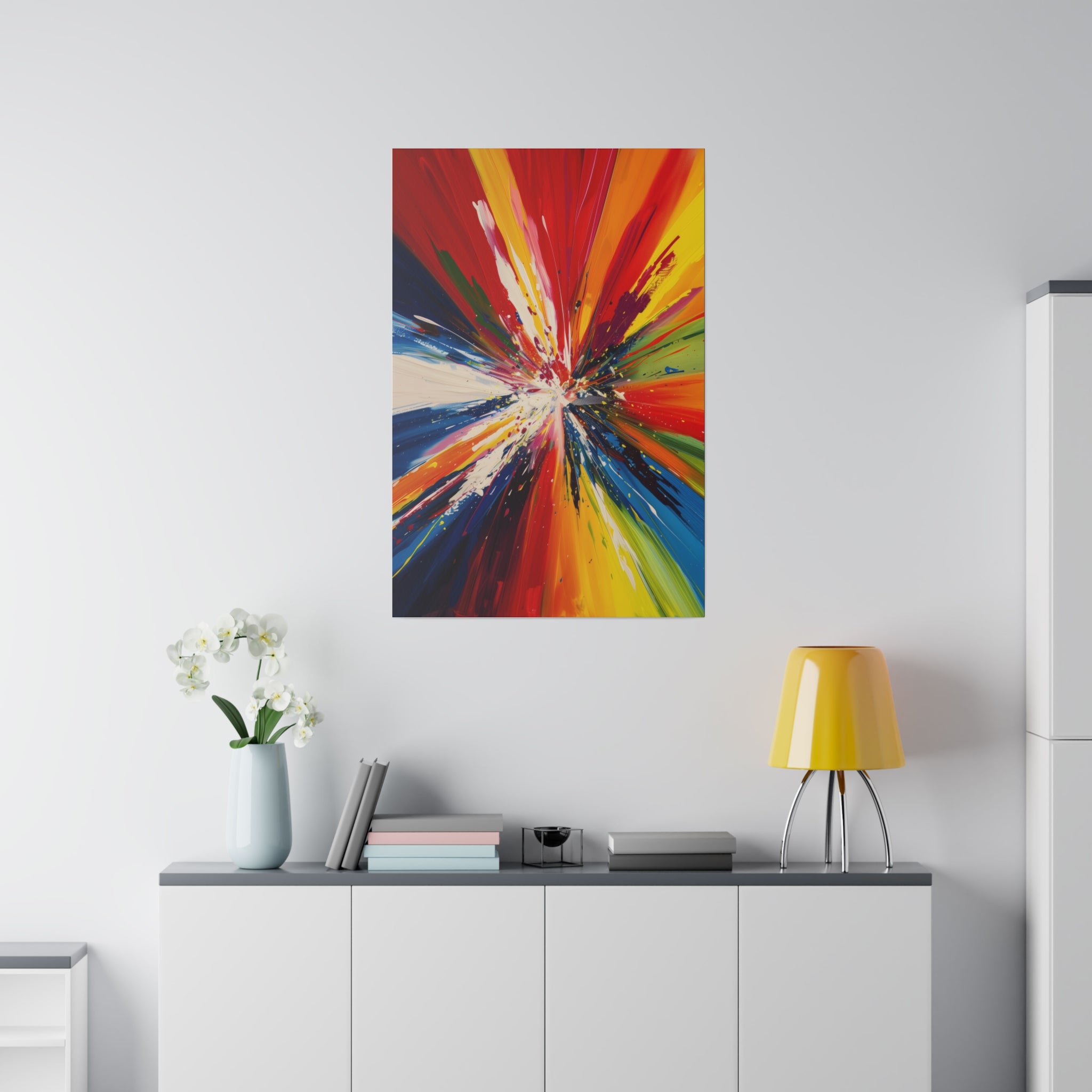 Color Burst - Abstract Wall Art - Vertical Canvas - WA236