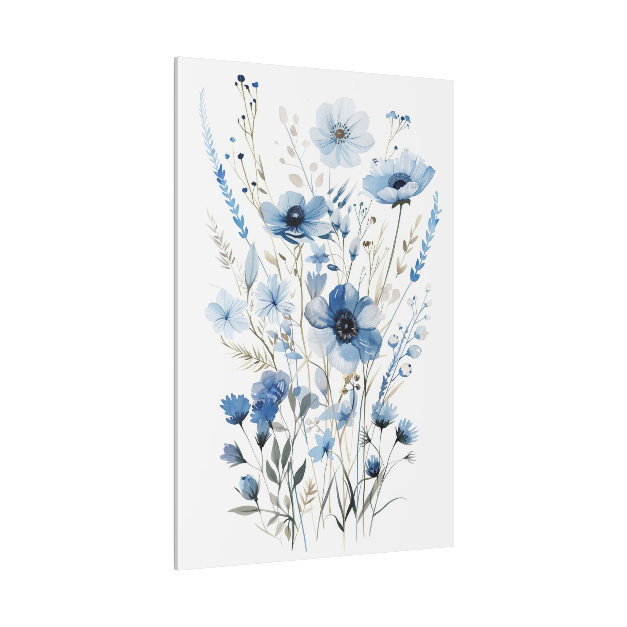 Flowers Wall Art - Botanical Wall Art - Vertical Canvas - WA44