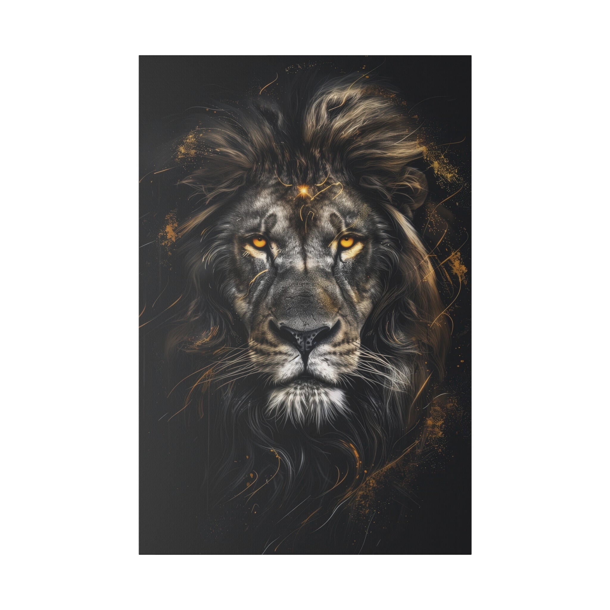 Lion of Light - Wildlife Wall Art - Vertical Canvas - WA255