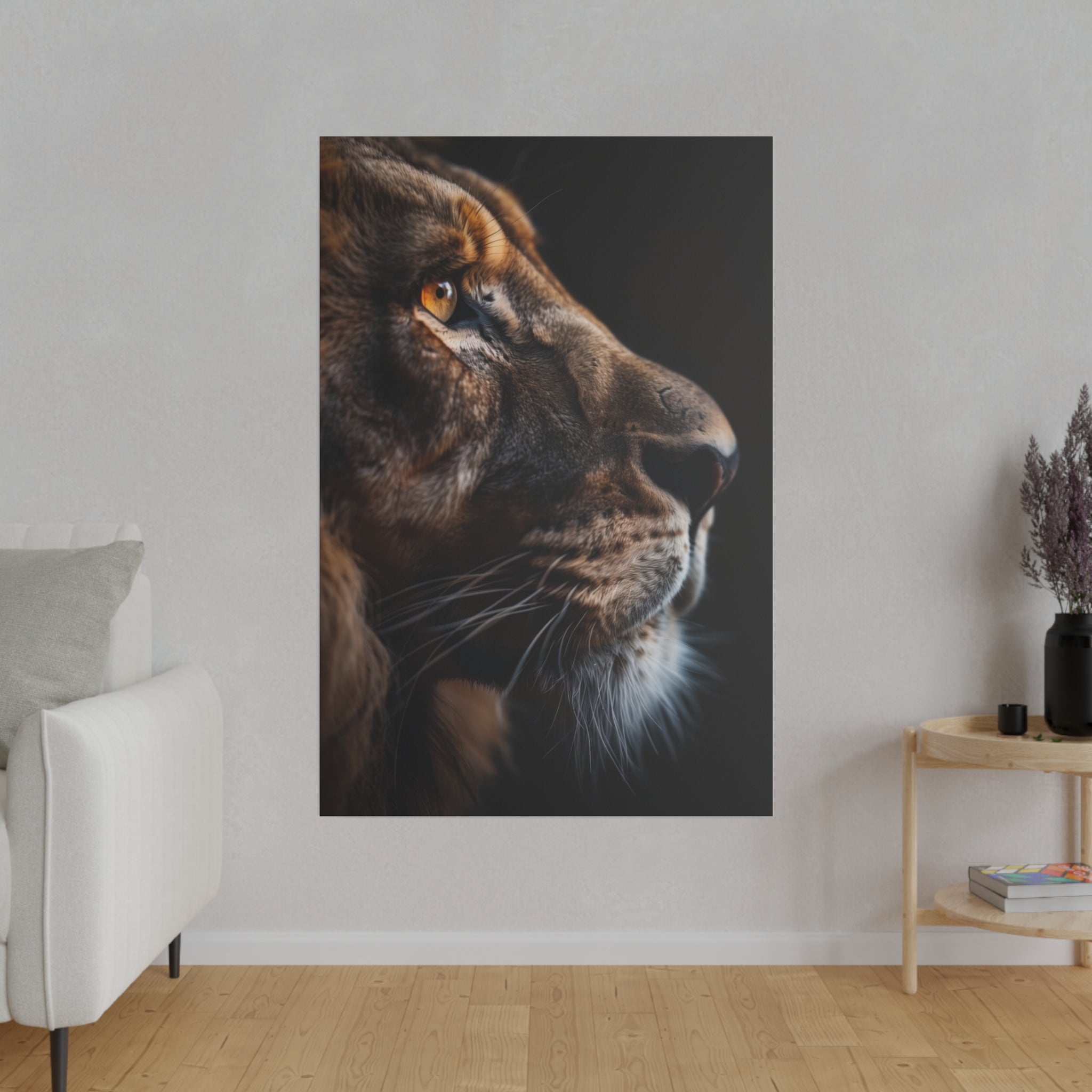 Lion's Glory - Wildlife Wall Art - Vertical Canvas - WA284