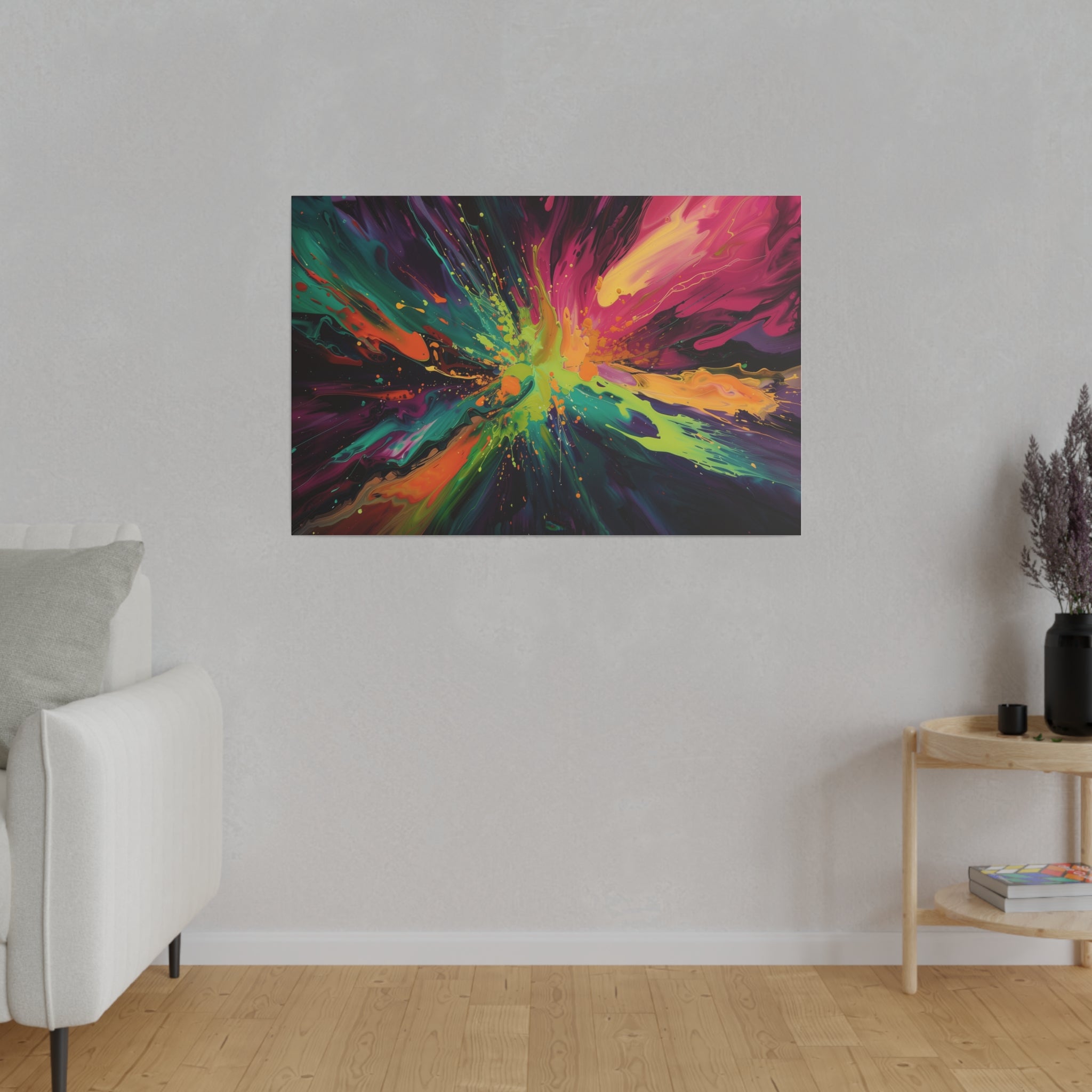 Explosive Symphony - Abstract Wall Art - Horizontal Canvas - WA214