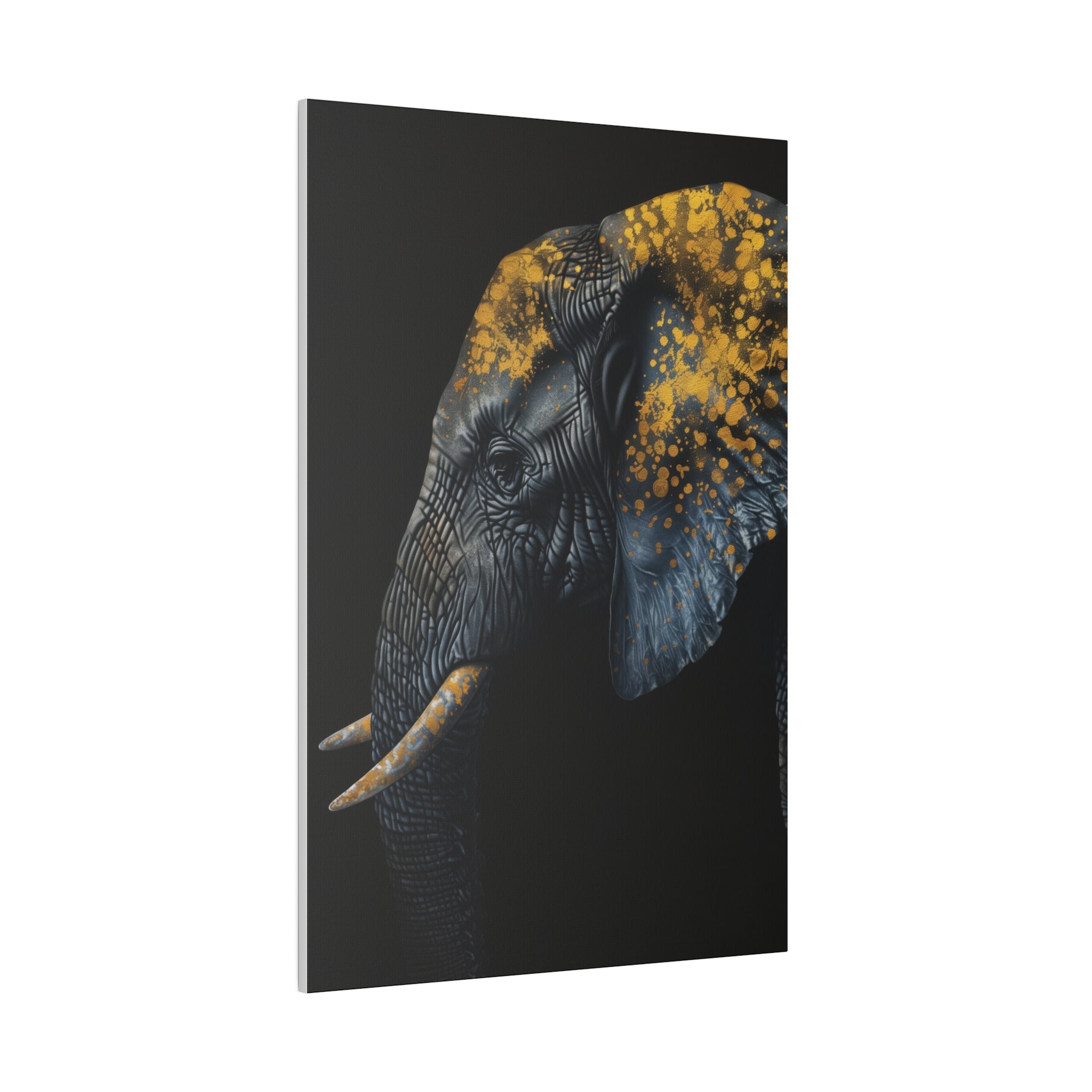 Elephant's Radiance - Wildlife Wall Art - Vertical Canvas - WA270