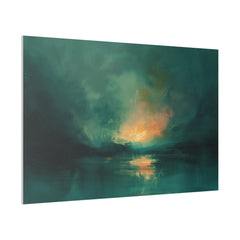 Serene Dusk - Abstract Wall Art - Horizontal Canvas - WA204