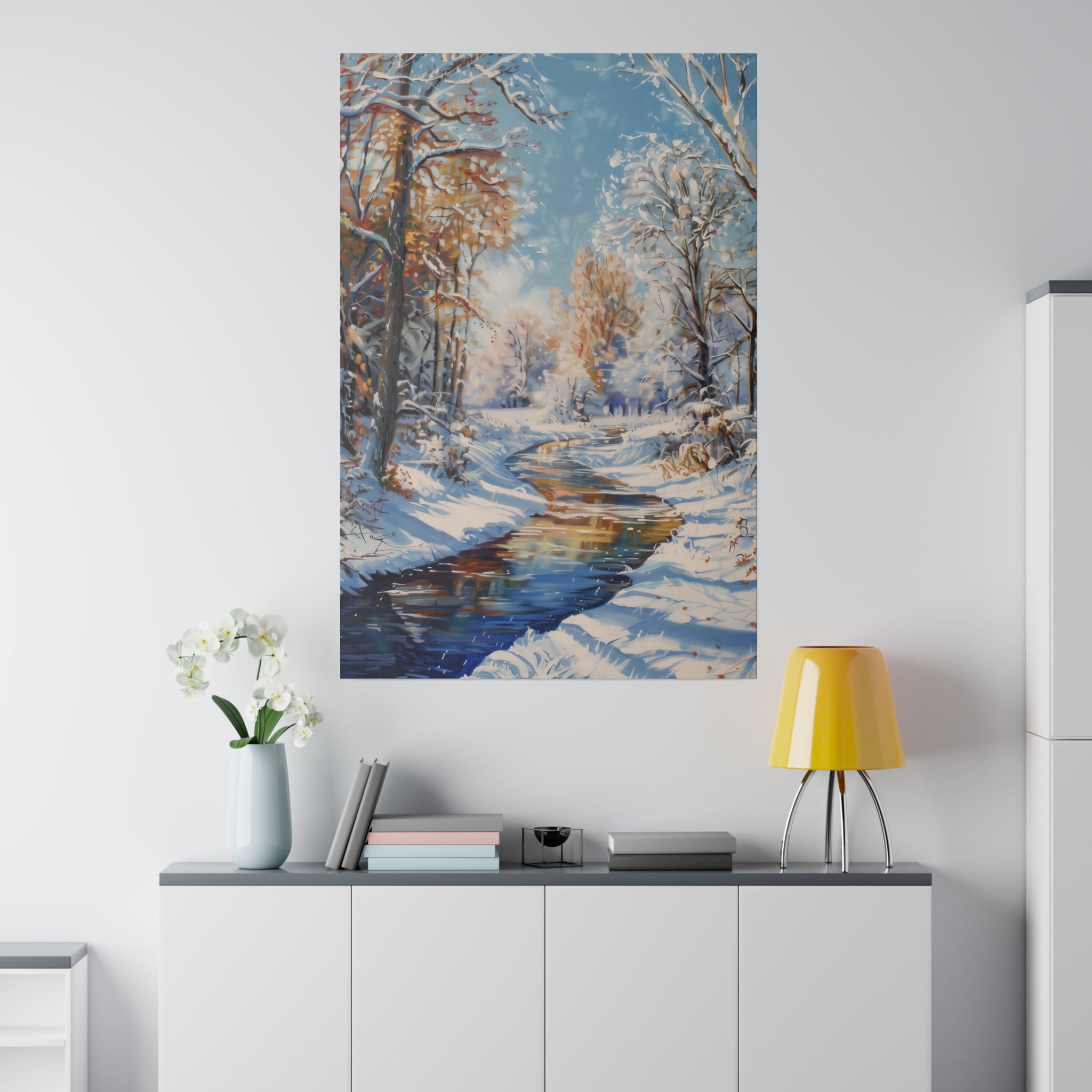 Graceful Winter - Nature Wall Art - Vertical Canvas - WA333