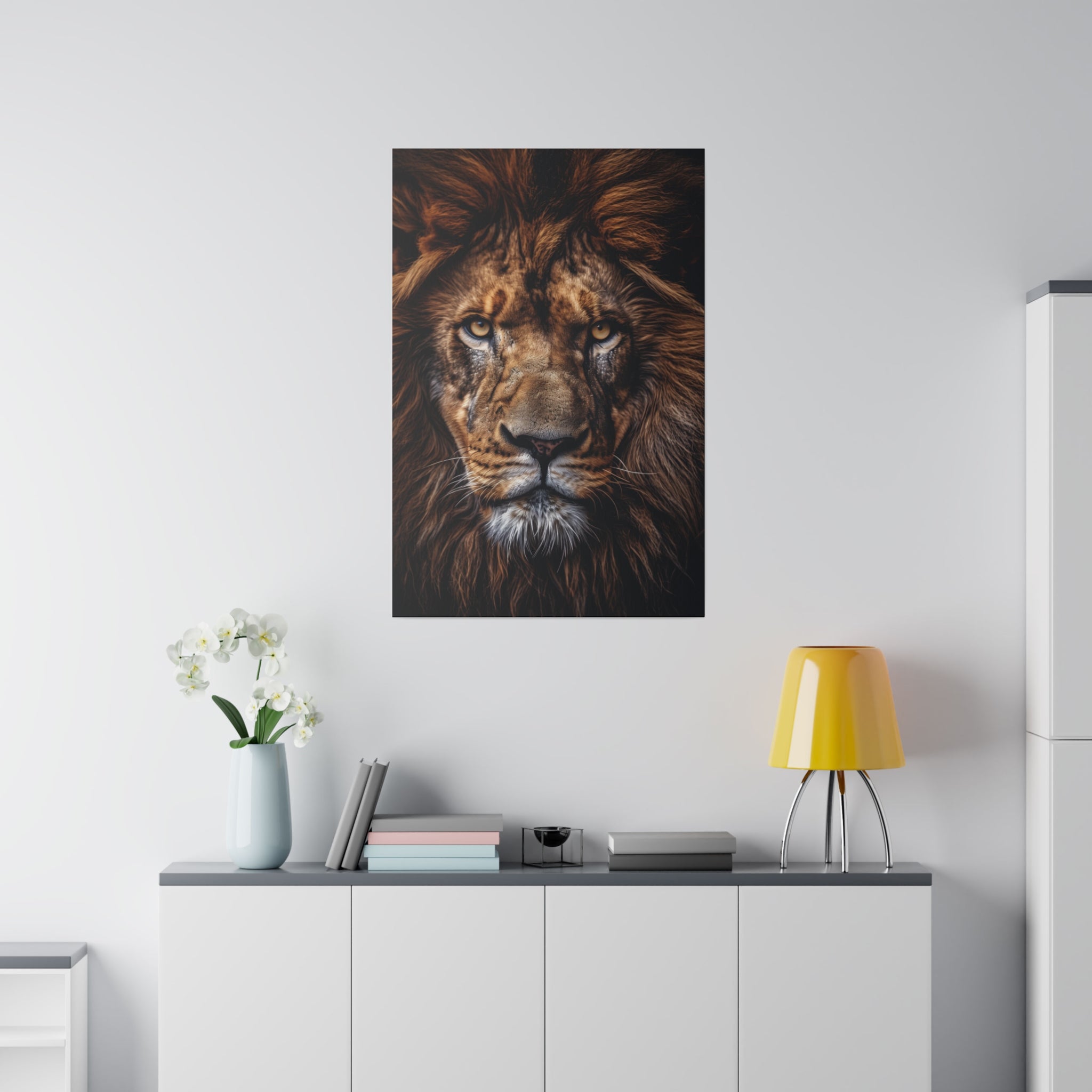 Lion's Power - Wildlife Wall Art - Vertical Canvas - WA285