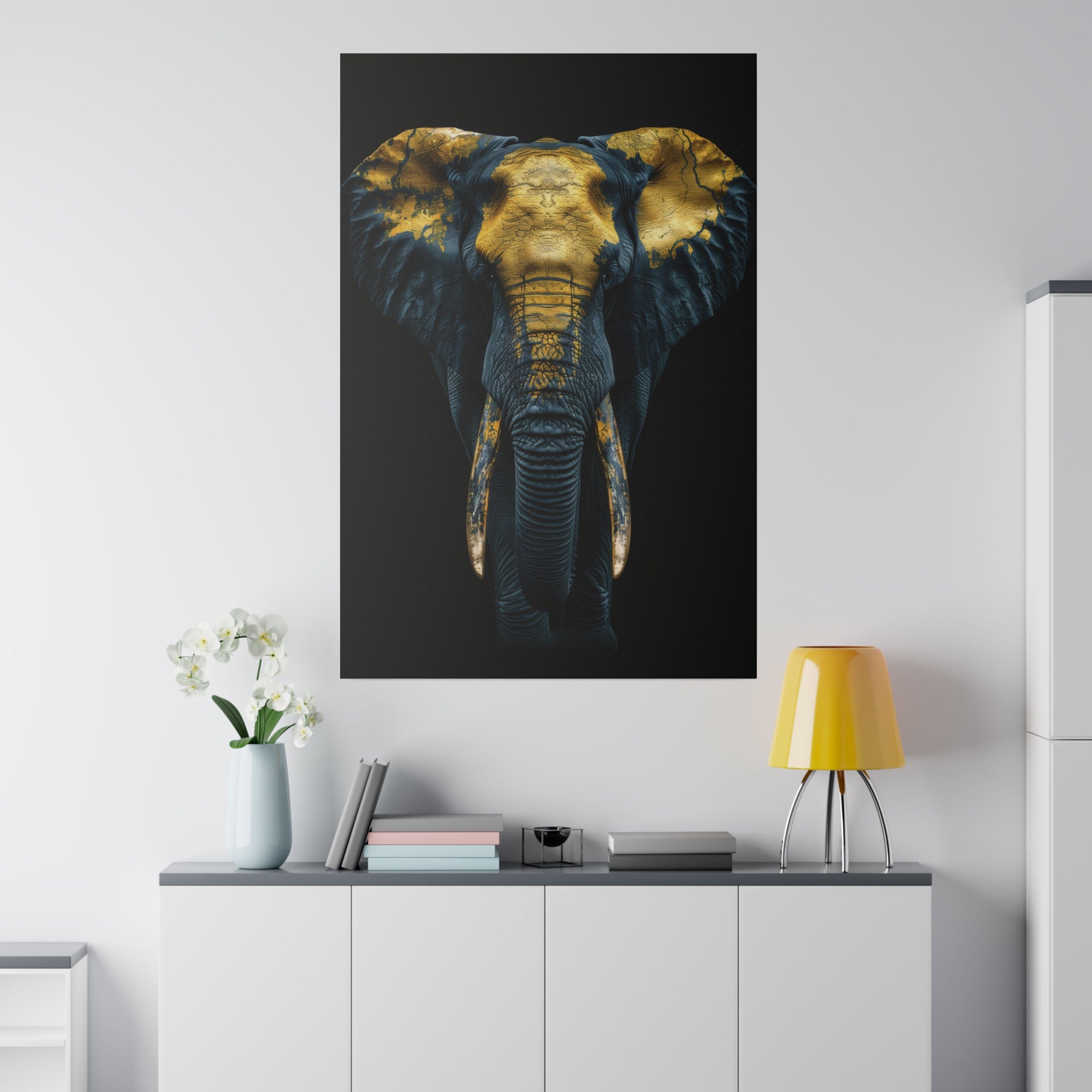 Elephant's Glow - Wildlife Wall Art - Vertical Canvas - WA271