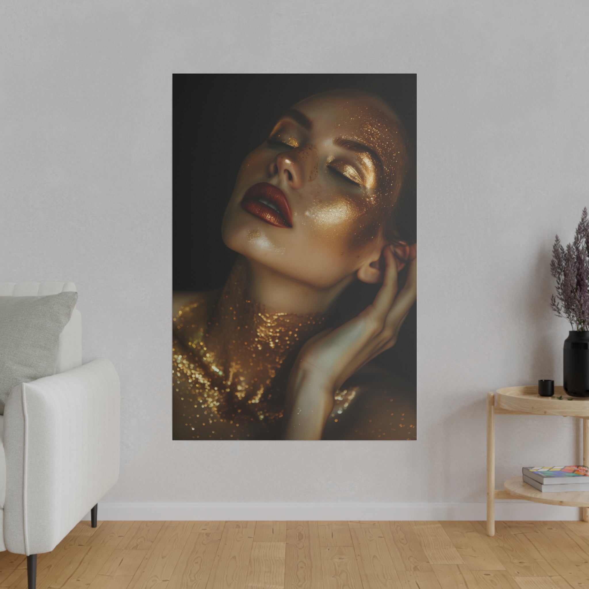 Woman in Gold - Luxury Themed Canvas - Vertical Canvas - WA77