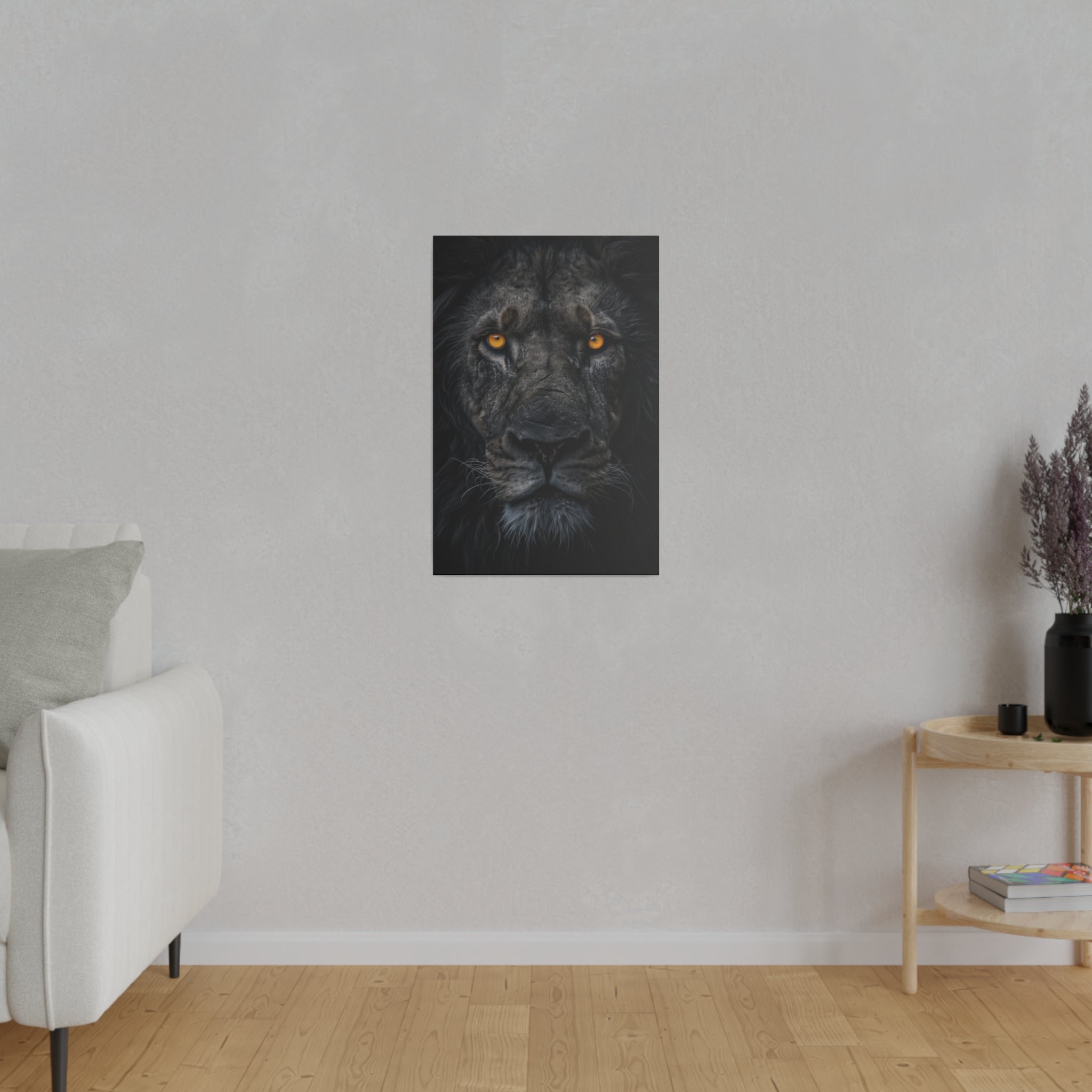 Lion's Dominion - Wildlife Wall Art - Vertical Canvas - WA283