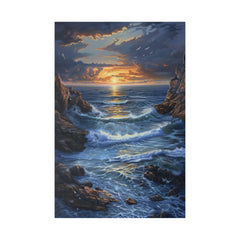 Ocean Waves Wall Art - Vertical Canvas - WA95