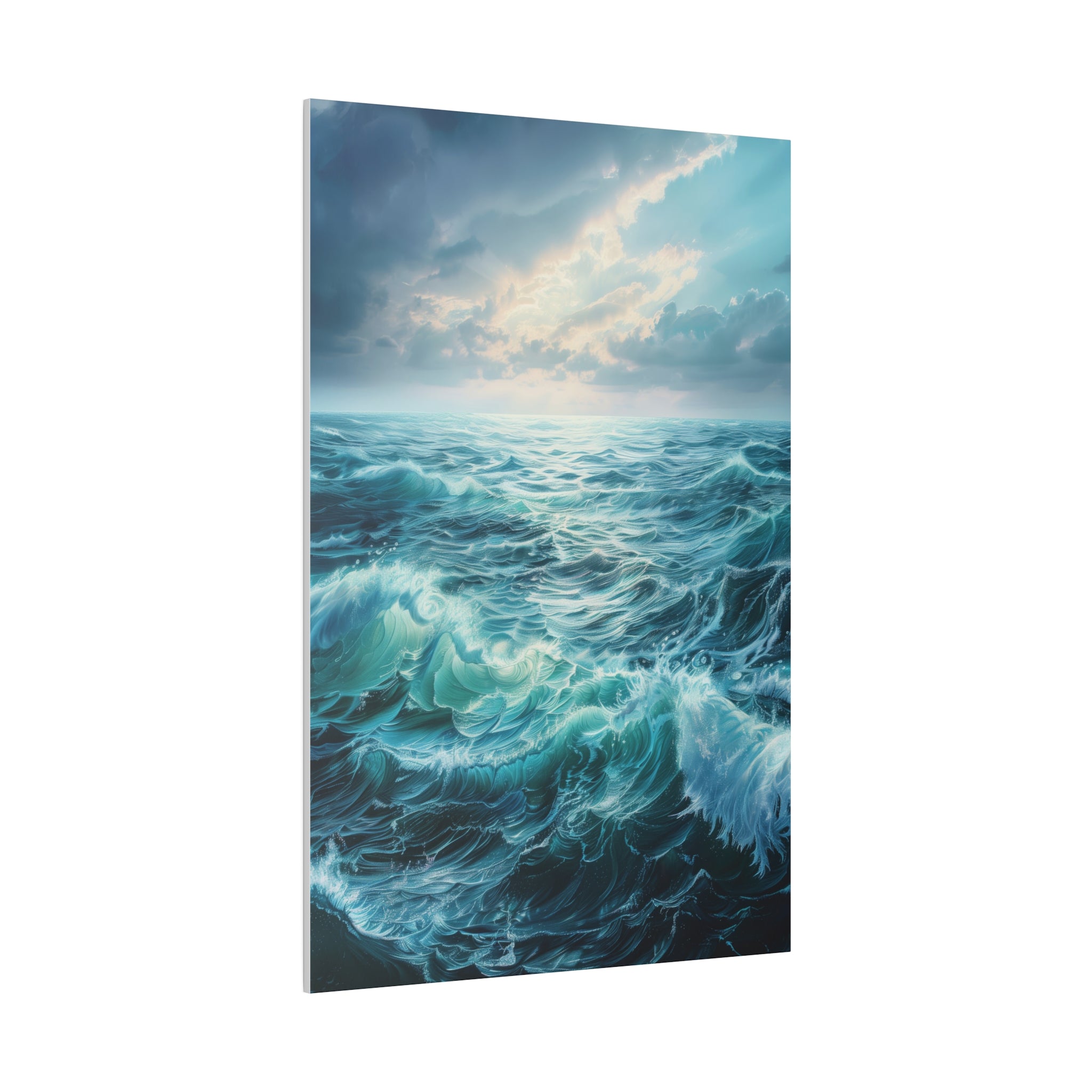 Ocean Waves Wall Art - Vertical Canvas - WA93