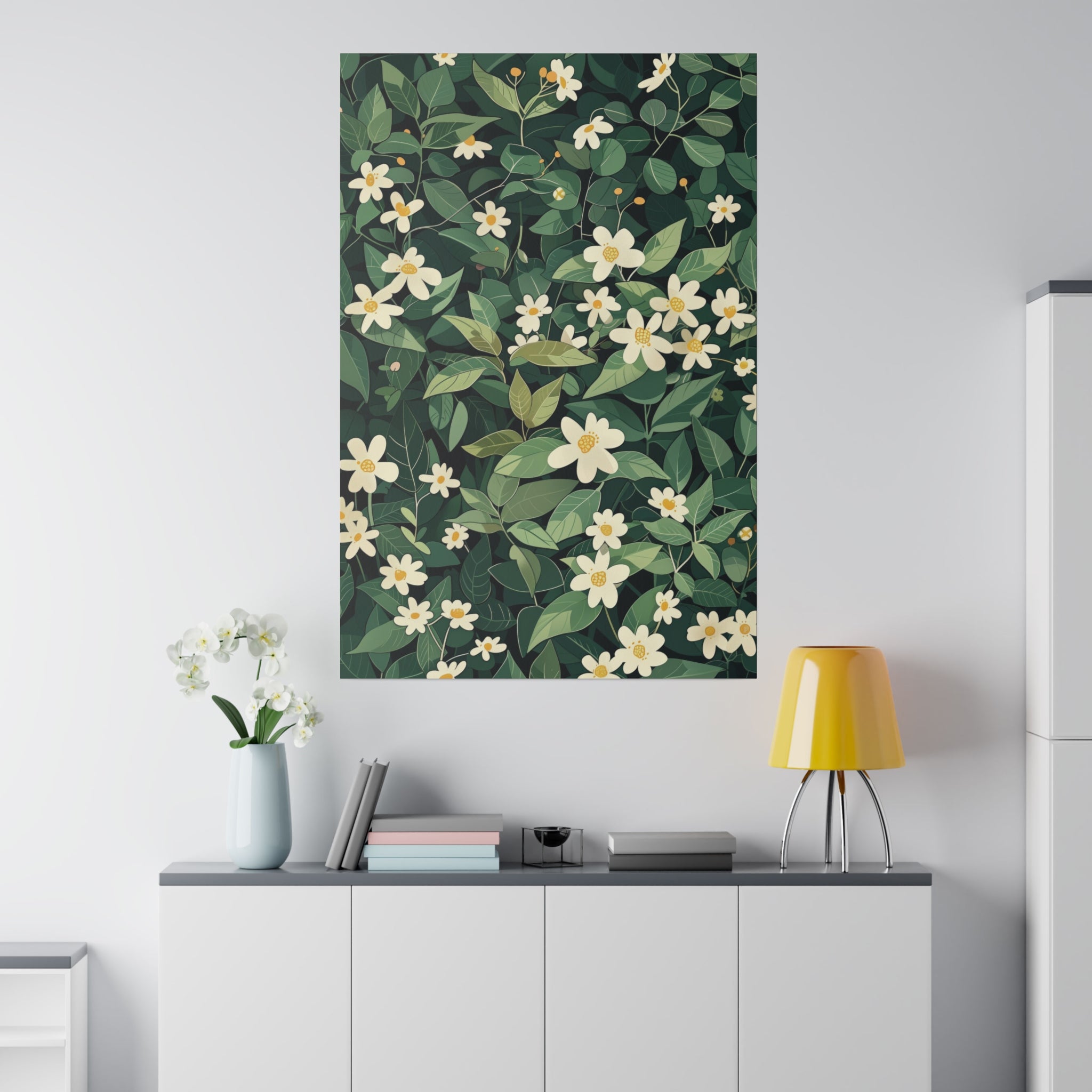 Flowers Wall Art - Botanical Wall Art - Vertical Canvas - WA65